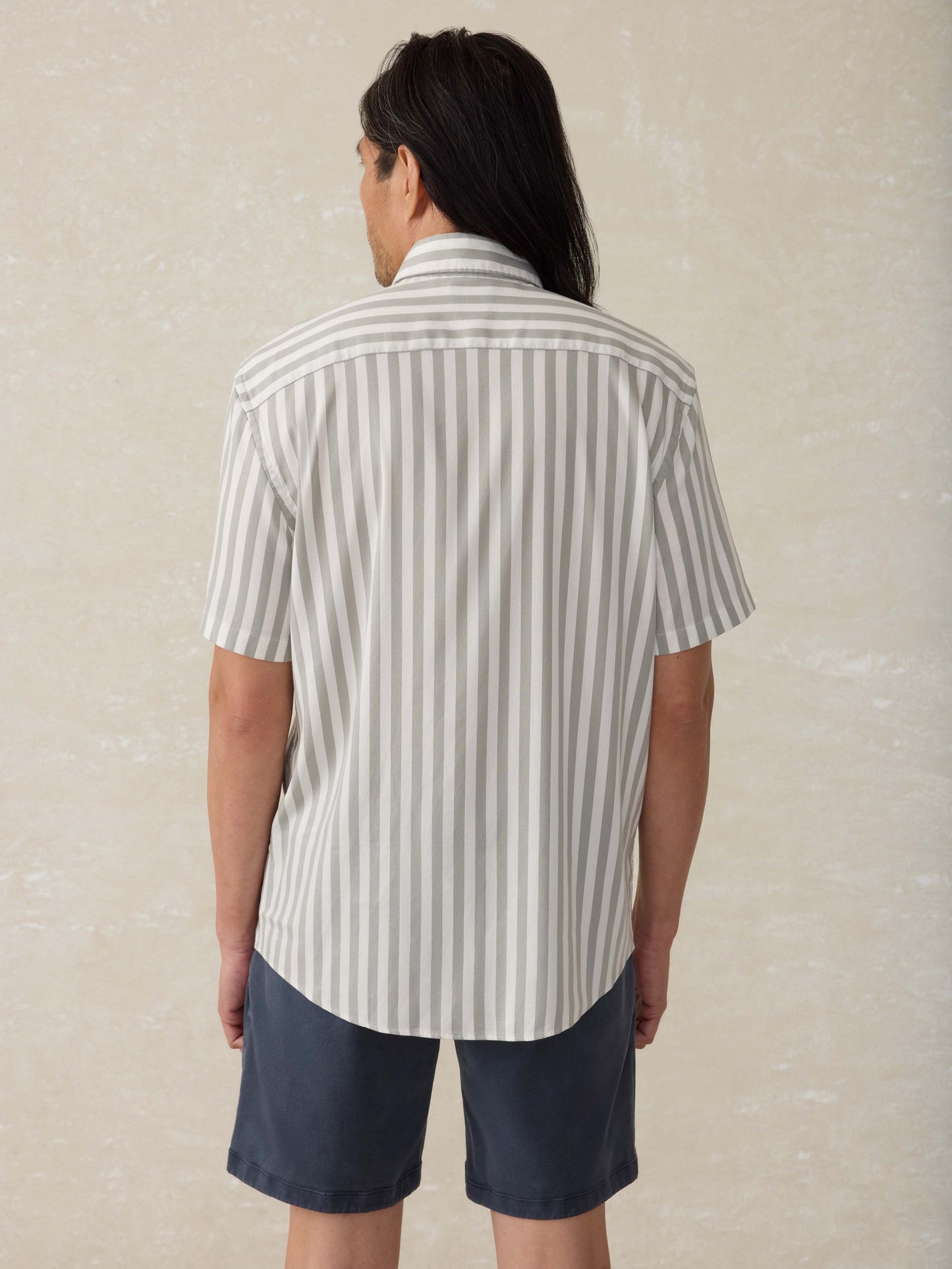 Short-Sleeve Movement™ Monterey Shirt - Clover Valley Stripe