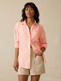Peach Lucy Stripe