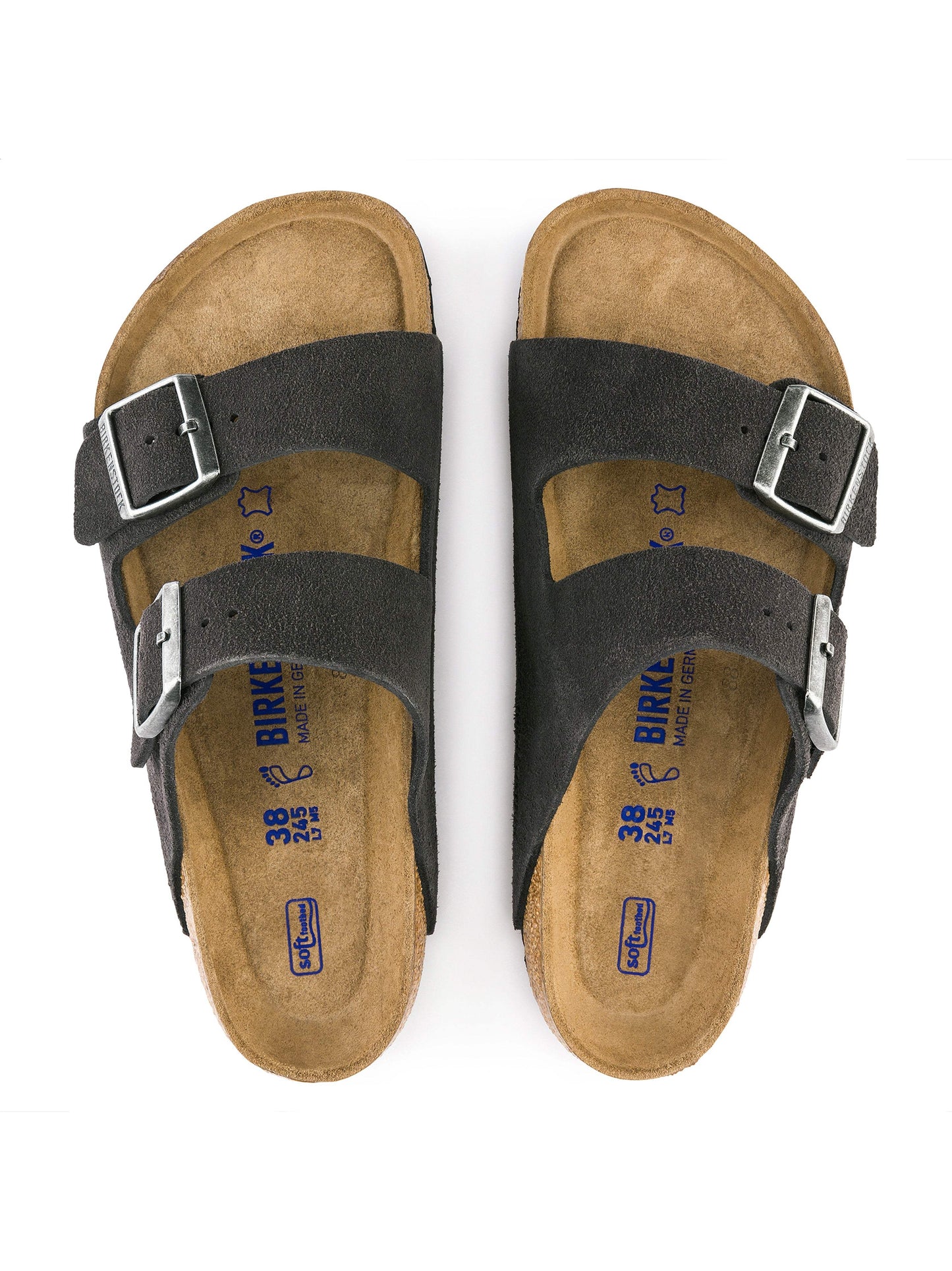 Men's Birkenstock Arizona Soft Footbed - Velvet Gray