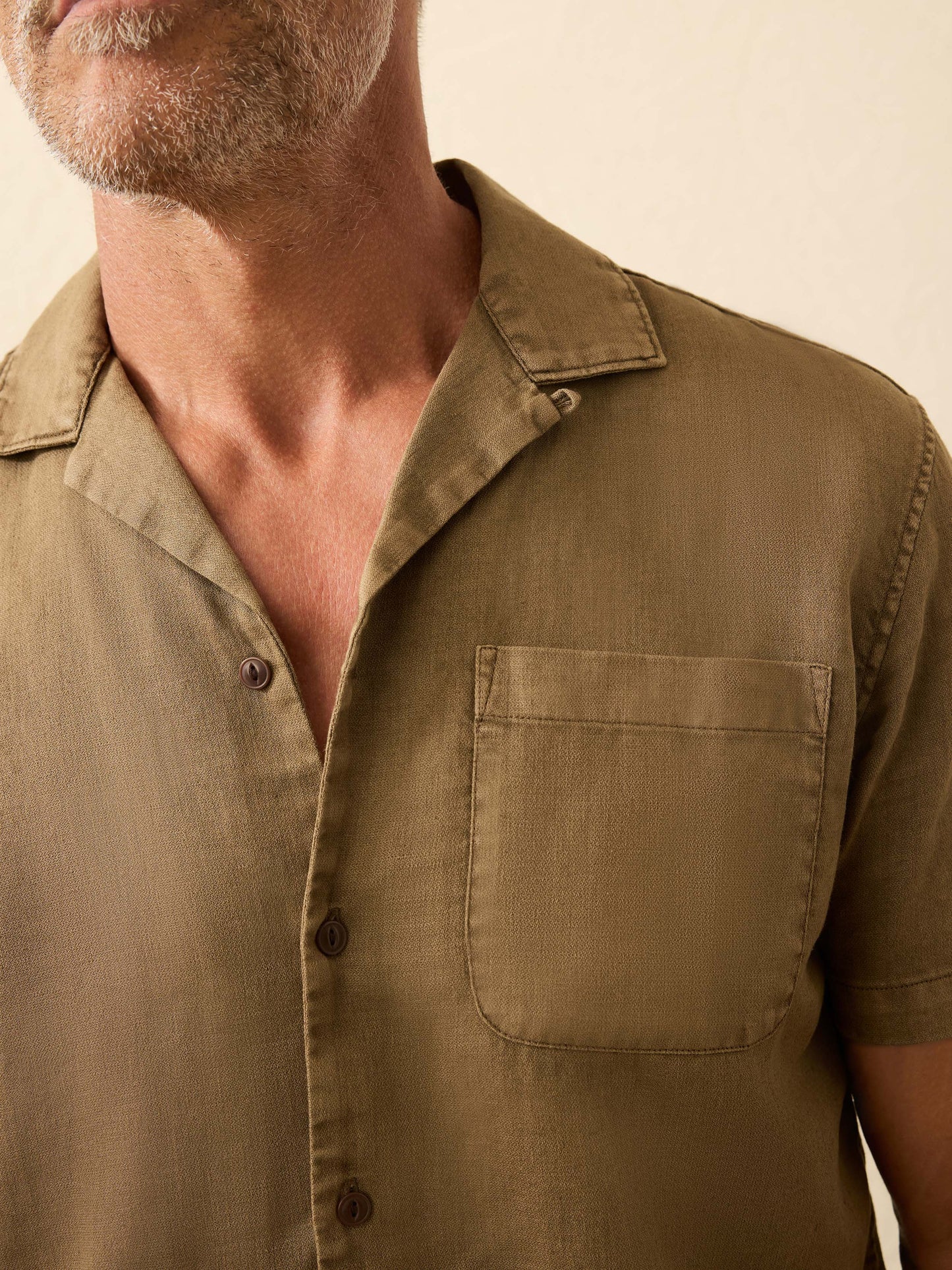 Short-Sleeve Hemp Blend Shirt - Timber
