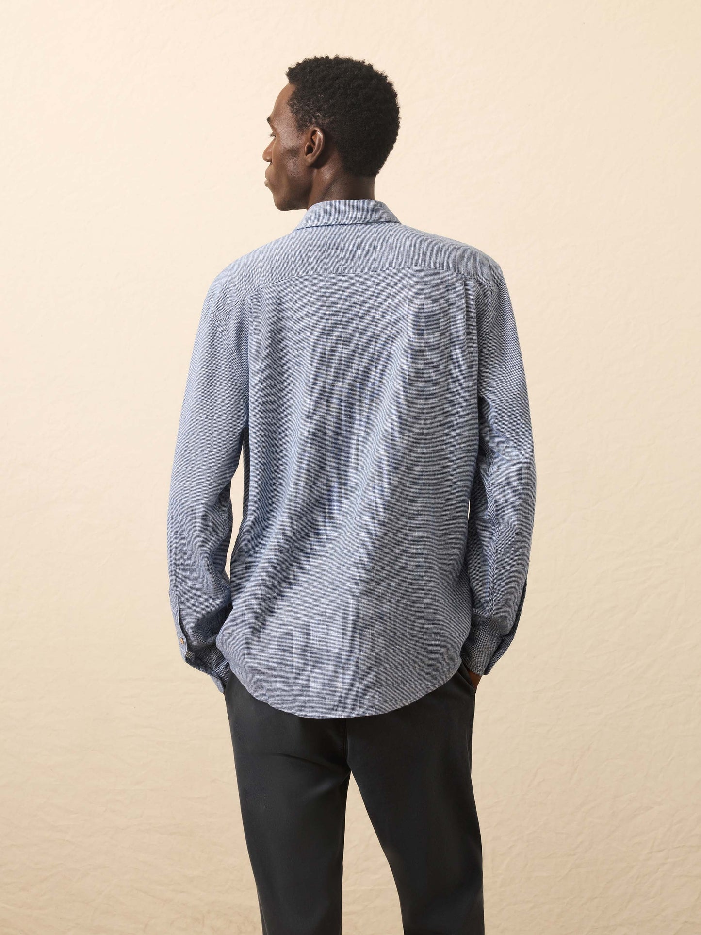 Long-Sleeve Breeze Shirt - Ocean Pincheck