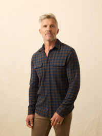 Navy Woodland Check