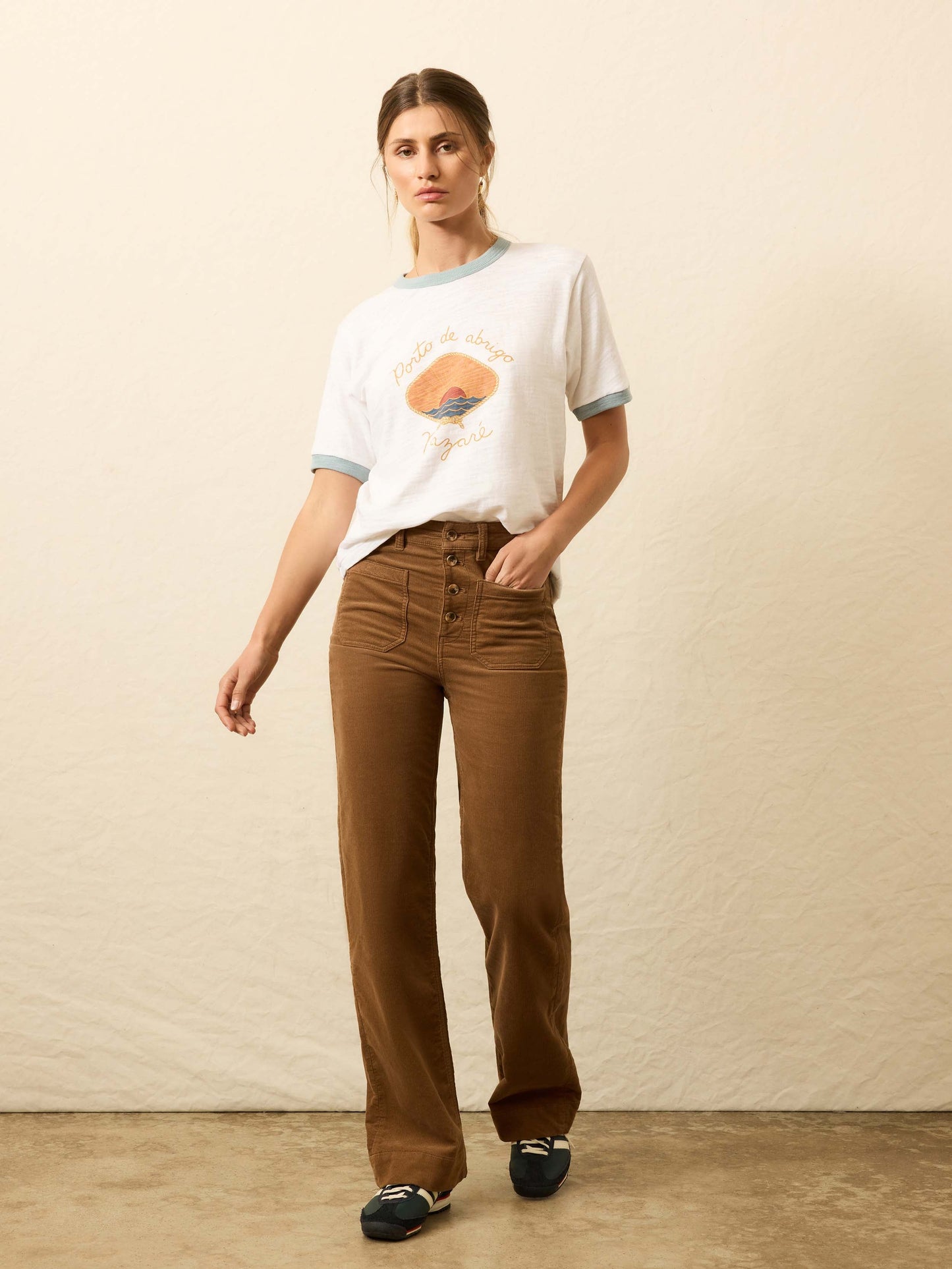 Sunwashed Slub Camp Tee - Nazare