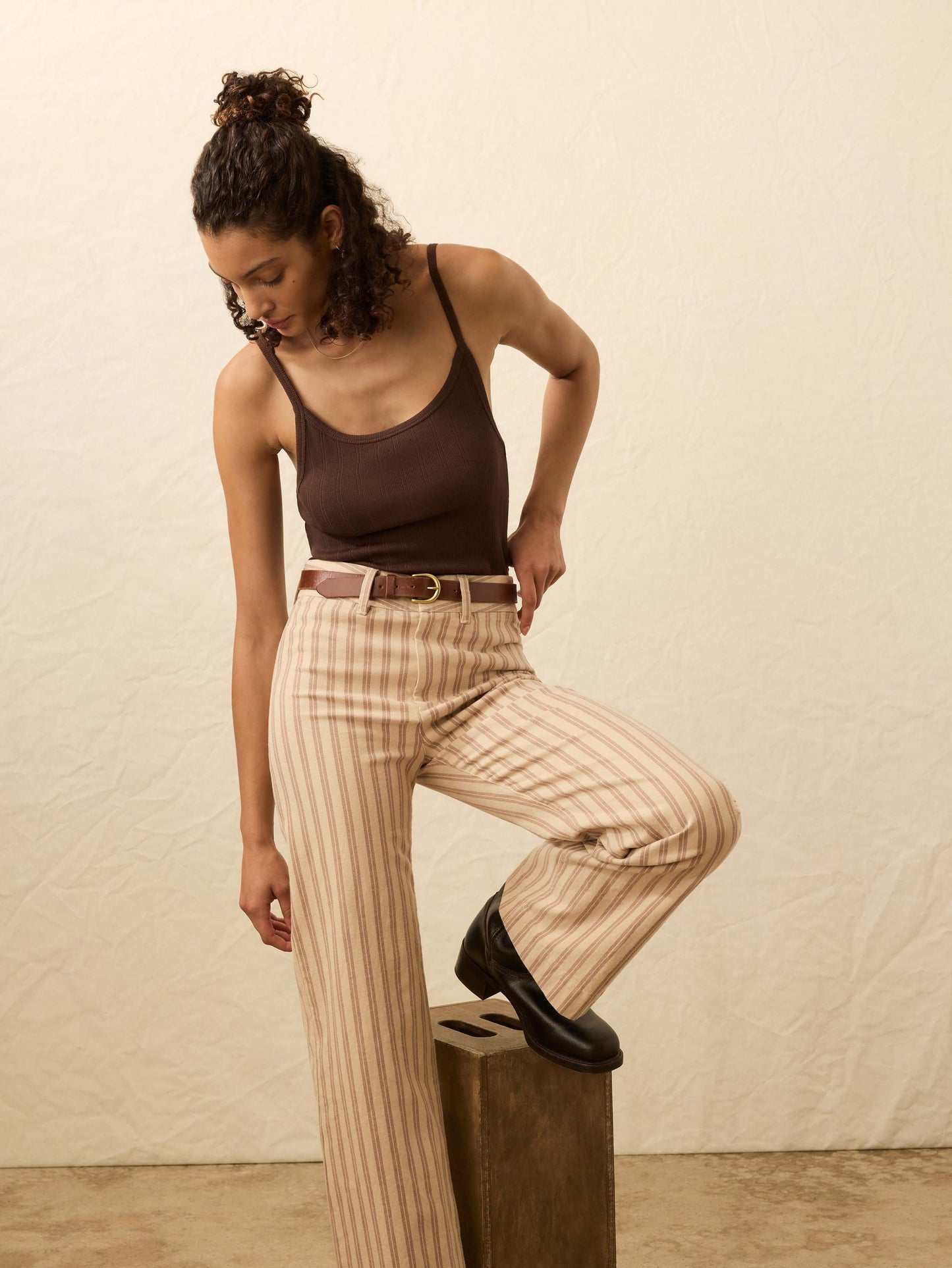 Sunday Rib Tank - Chicory Coffee