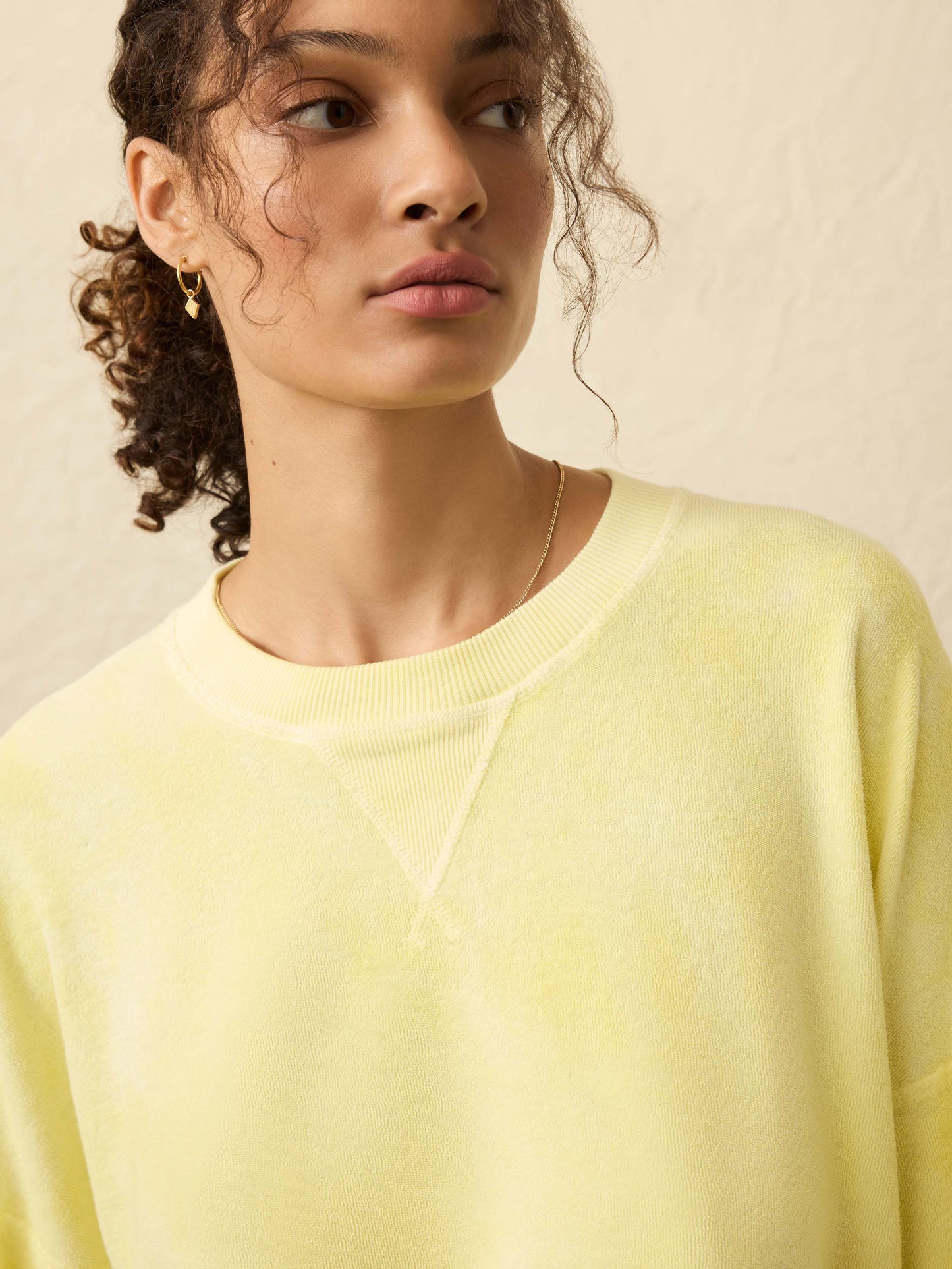 High Tide Terry Crew - Limelight Tie Dye