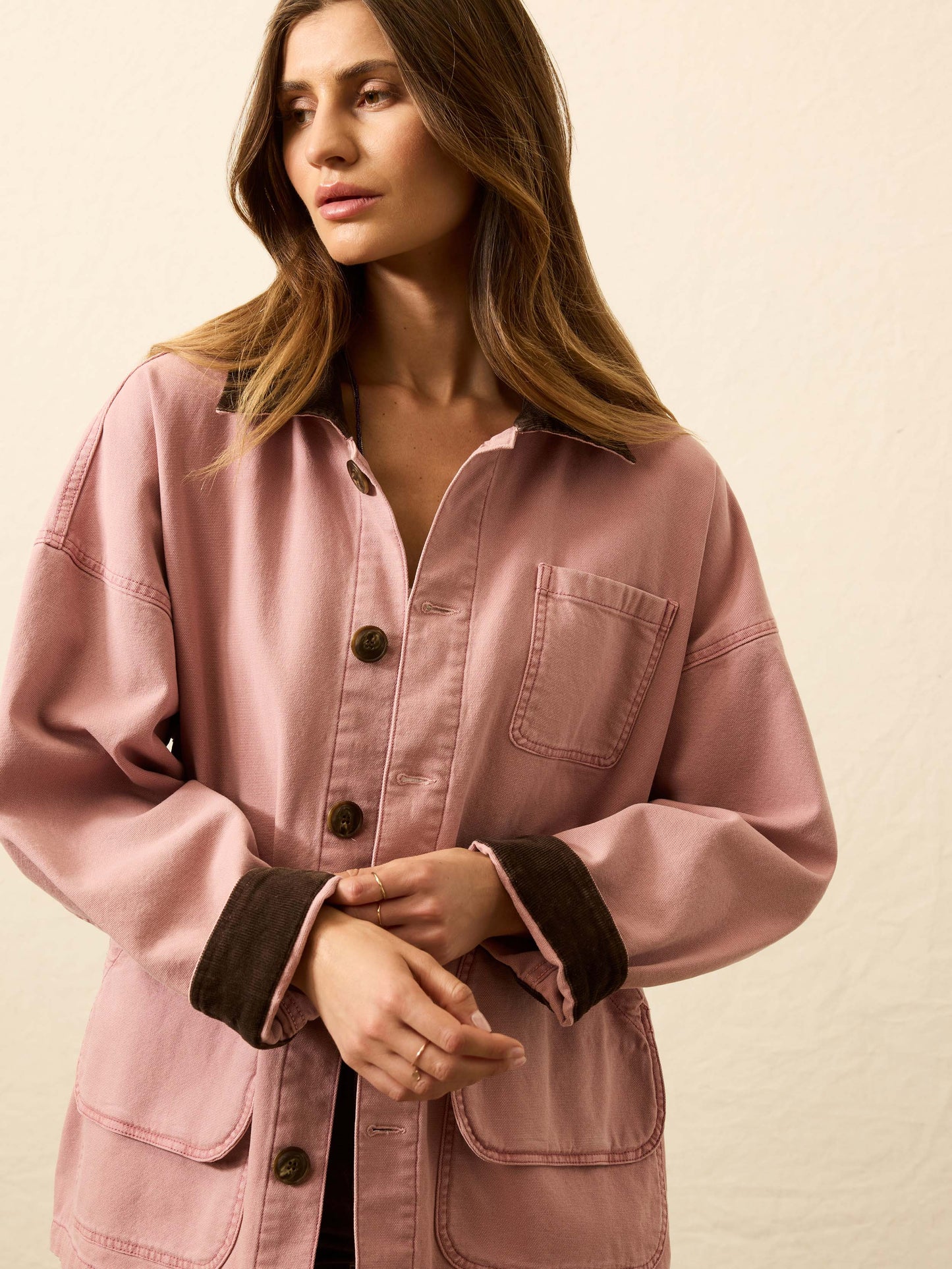 Sunwashed Canvas Barn Jacket - Nostalgia Rose