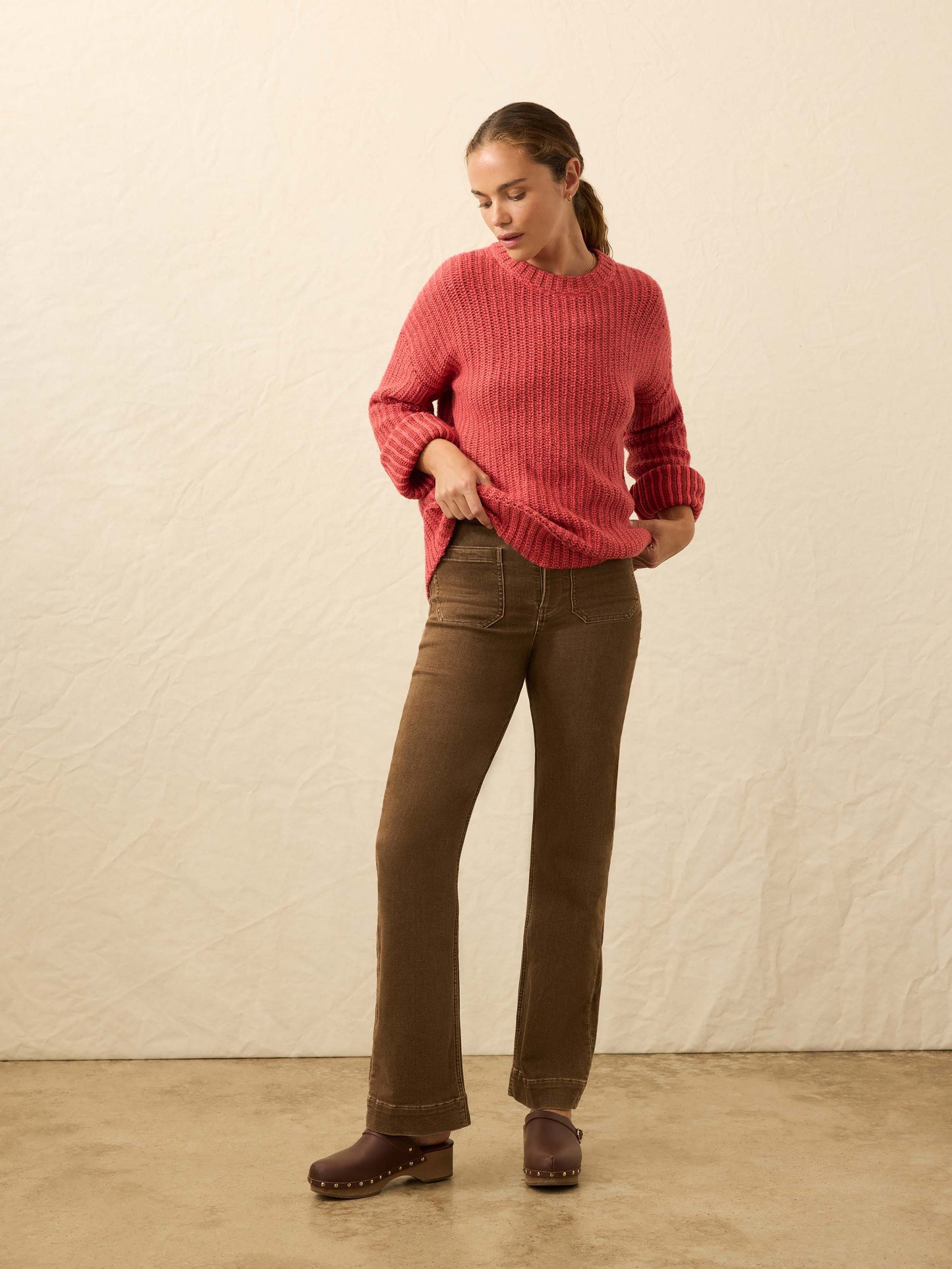 Heirloom Cotton Relaxed Crew - Dubarry Stripe