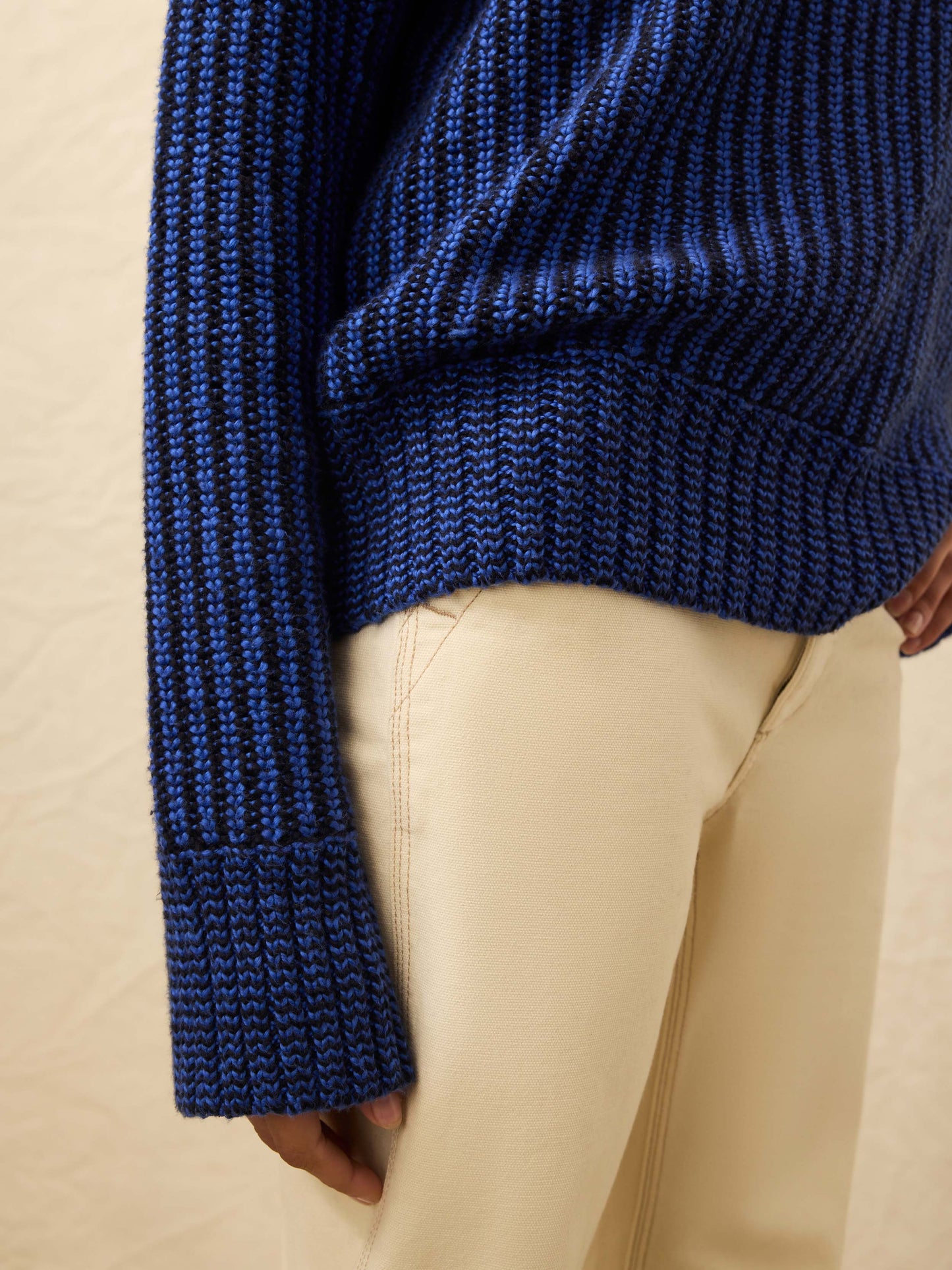 Heirloom Cotton  Relaxed Crew - Snorkel Stripe