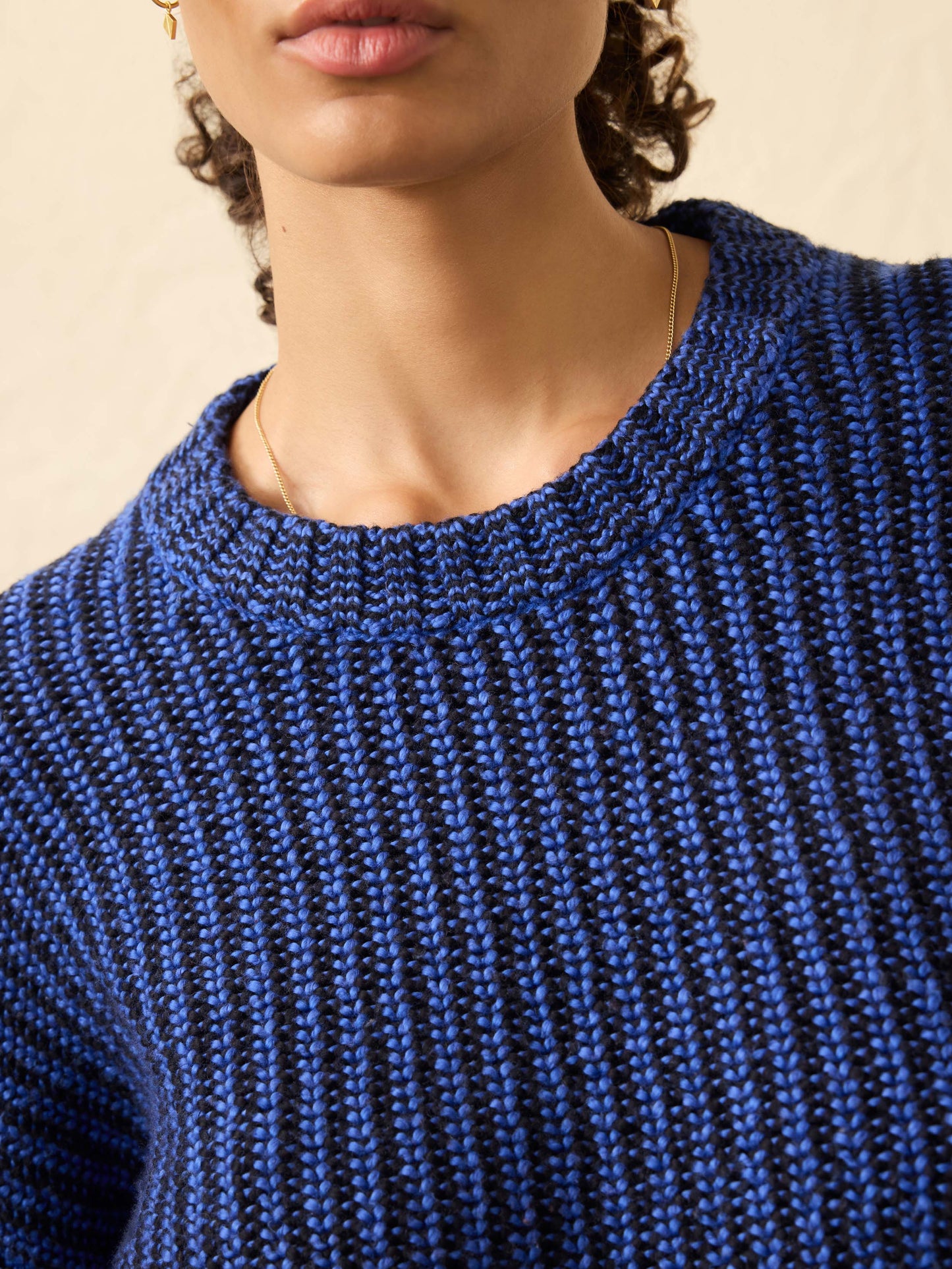 Heirloom Cotton  Relaxed Crew - Snorkel Stripe