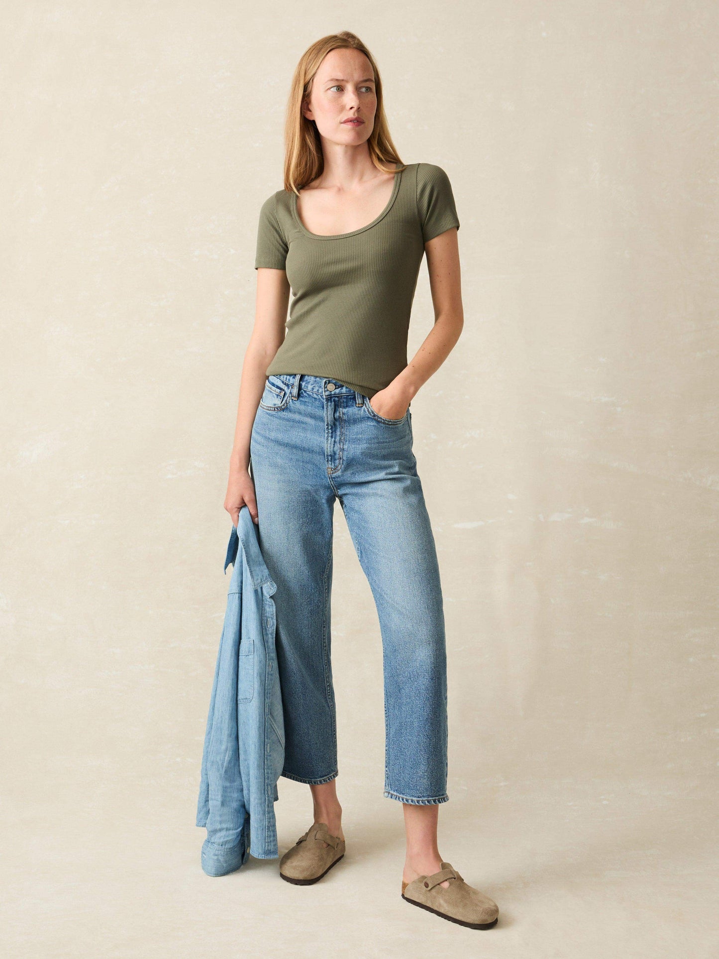 Freestyle Rib Knit Tee - Beetle