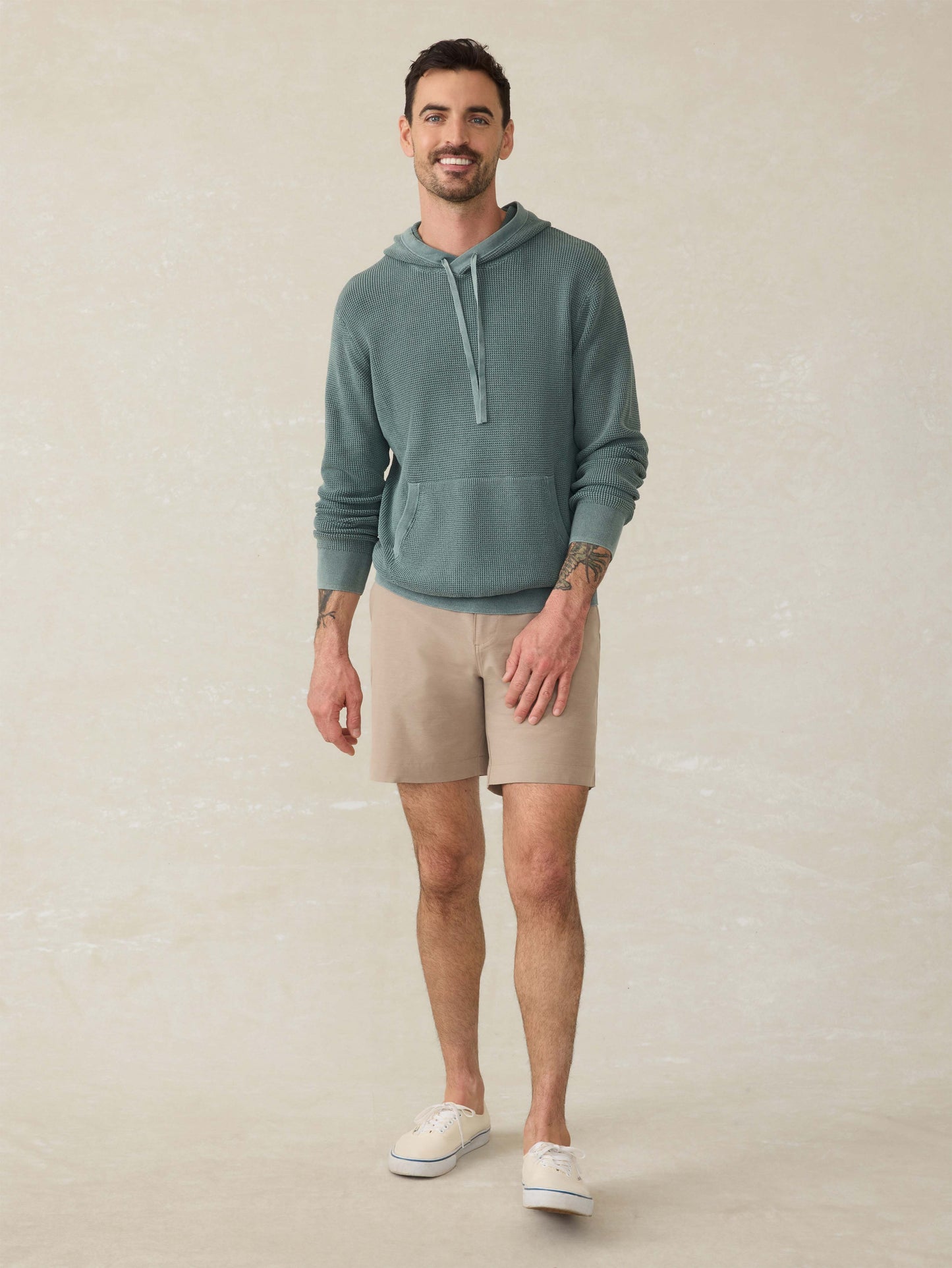 Sunwashed Sweater Hoodie - Mountain Olive