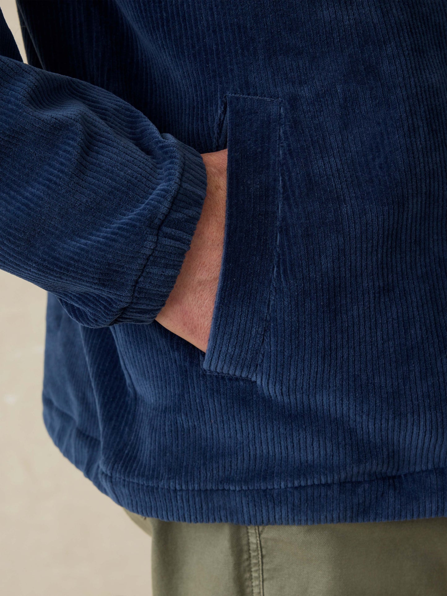 Corduroy Coaches Jacket - Spring Navy