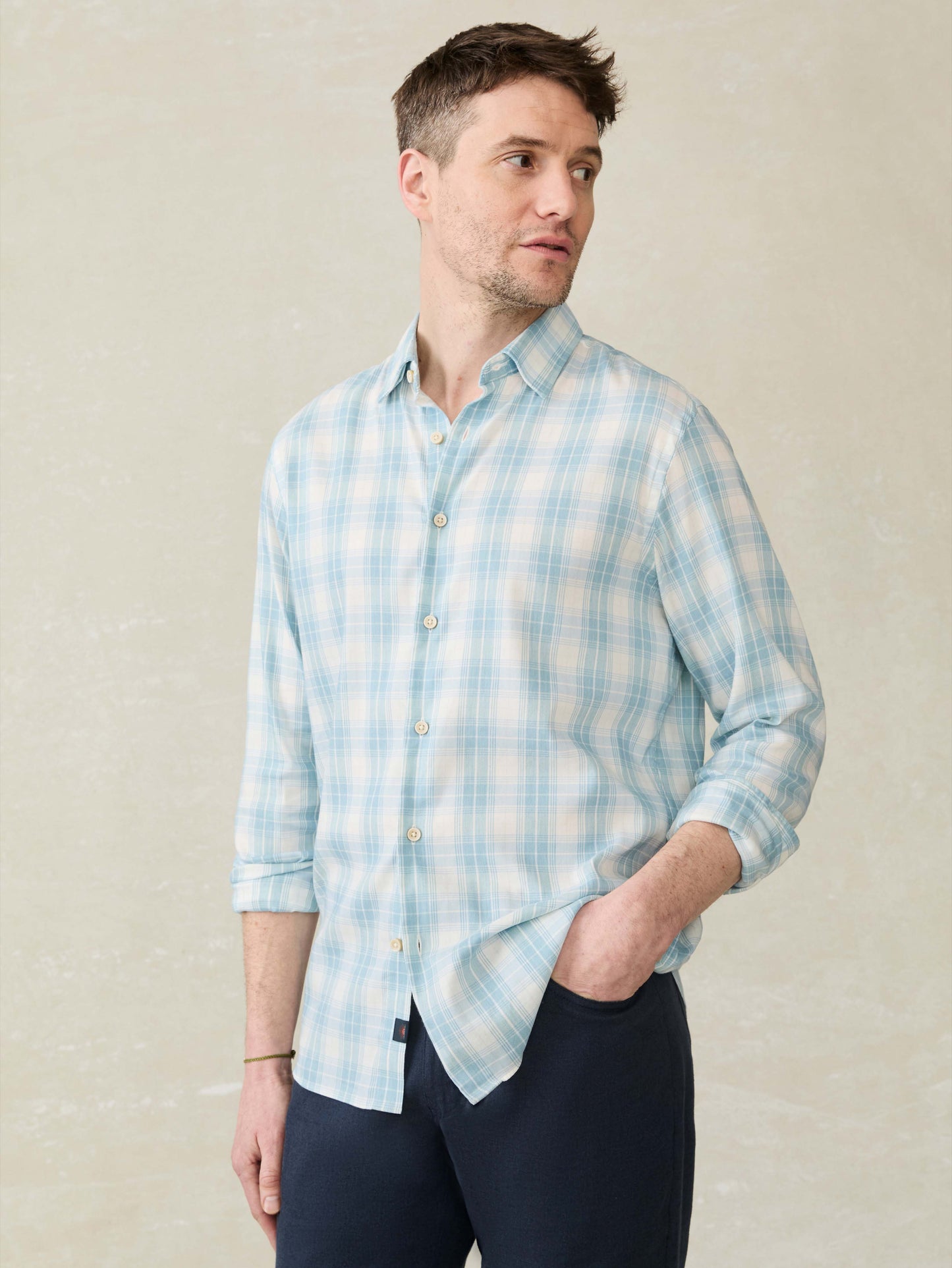 Movement™ Monterey Shirt - Summer Sky Plaid