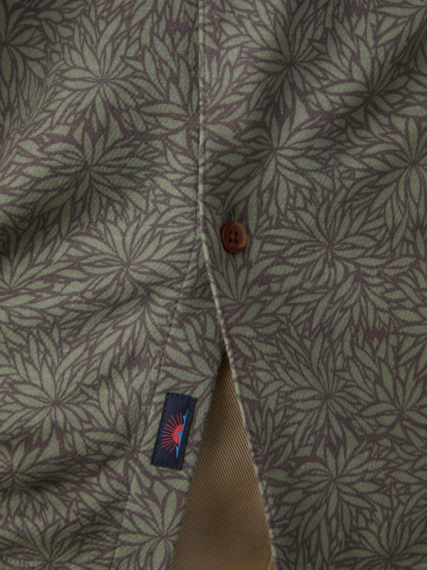Short-Sleeve Hermosa Shirt - Olive Frond