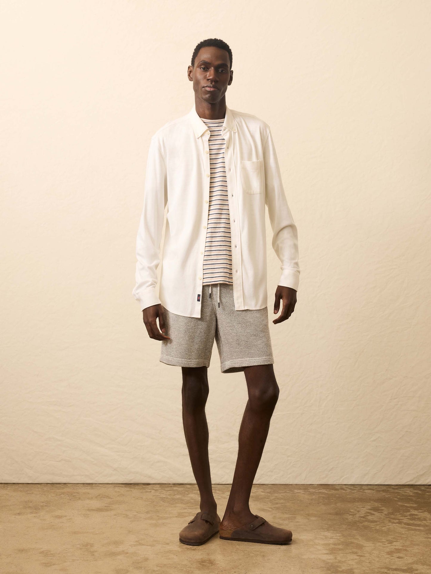 Coastline Knit Shirt - White Wall