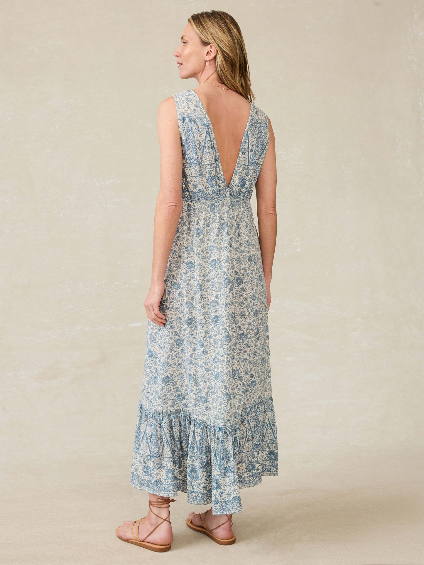 Eden Dress - Blue Water Floral