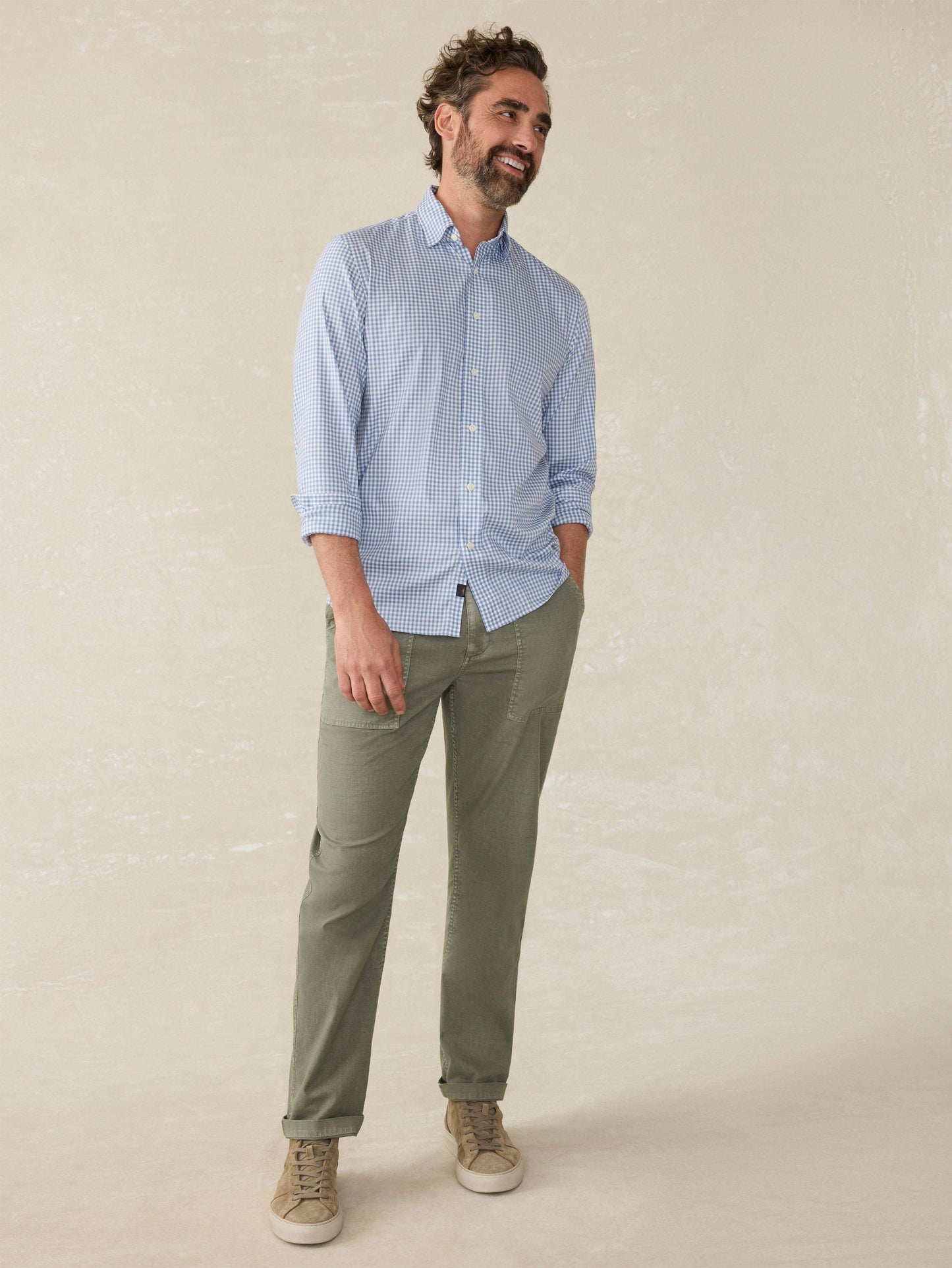 Movement™ Shirt (Tall) - Light Blue Gingham