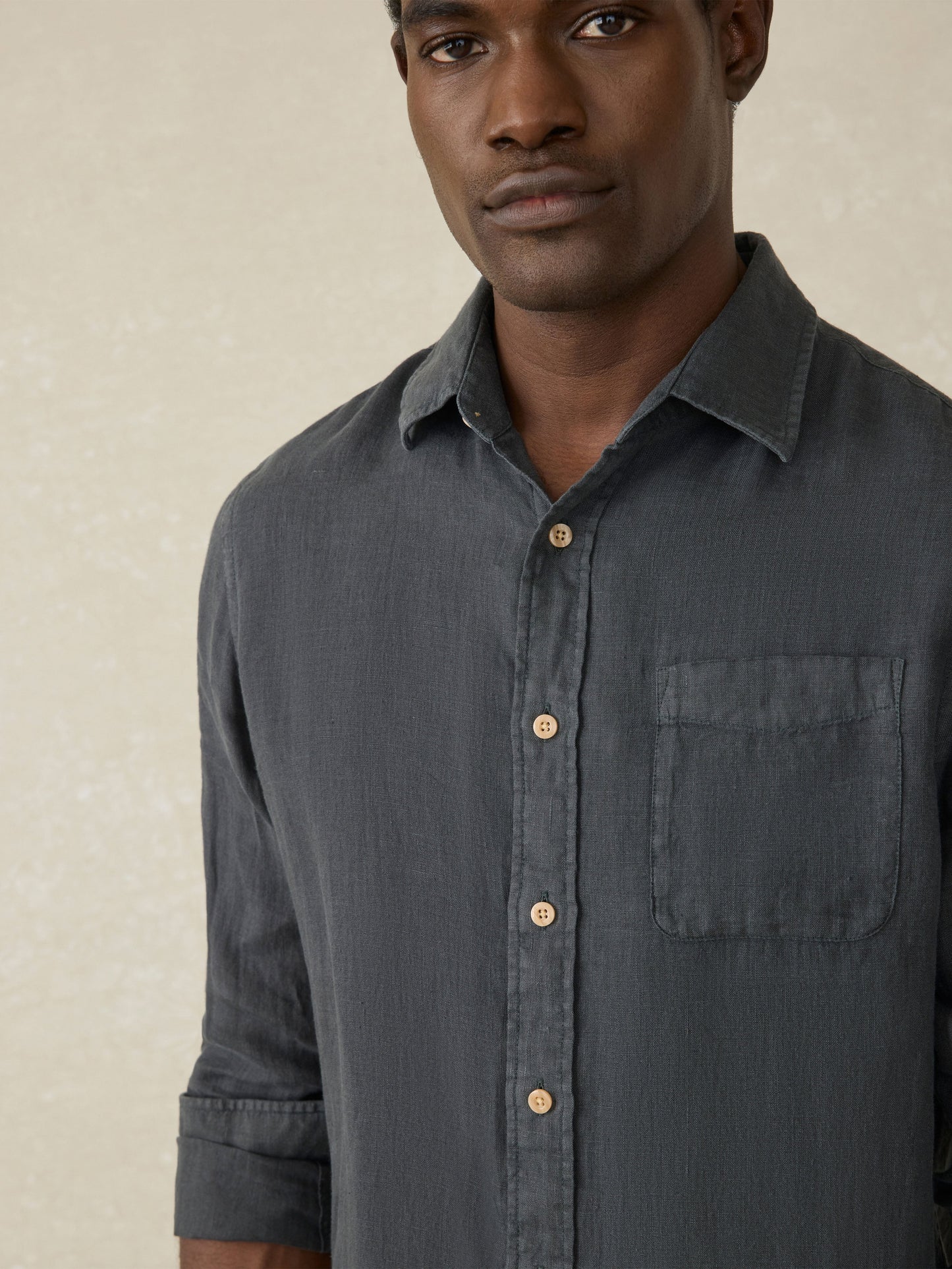 Laguna Linen Shirt - Washed Black