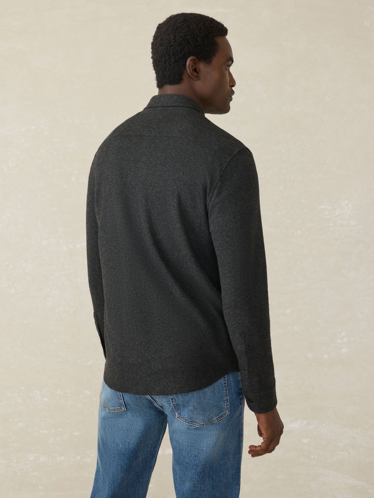 Legend™ Sweater Shirt (Single Pocket) - Heathered Black Twill