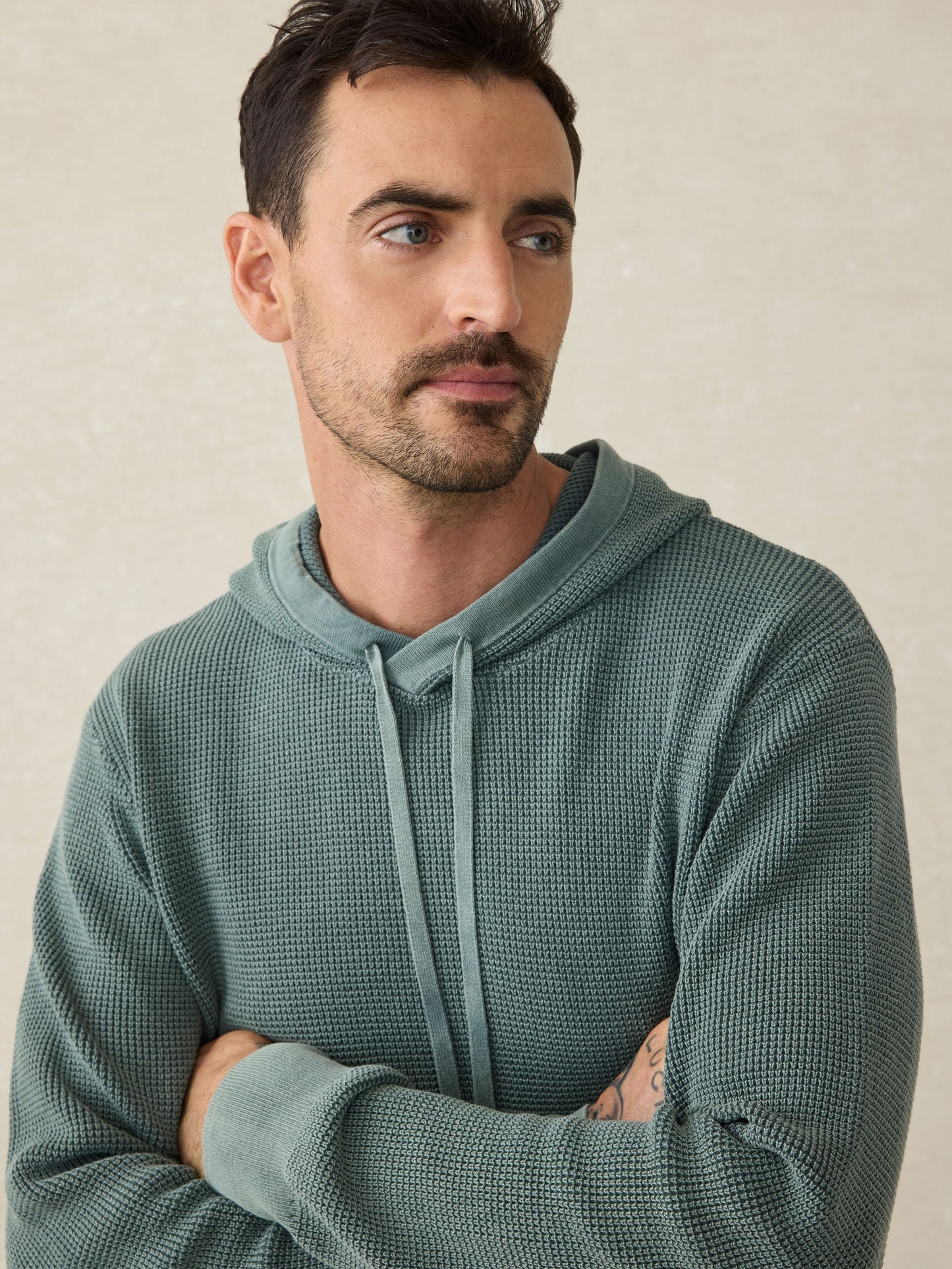Sunwashed Sweater Hoodie - Mountain Olive