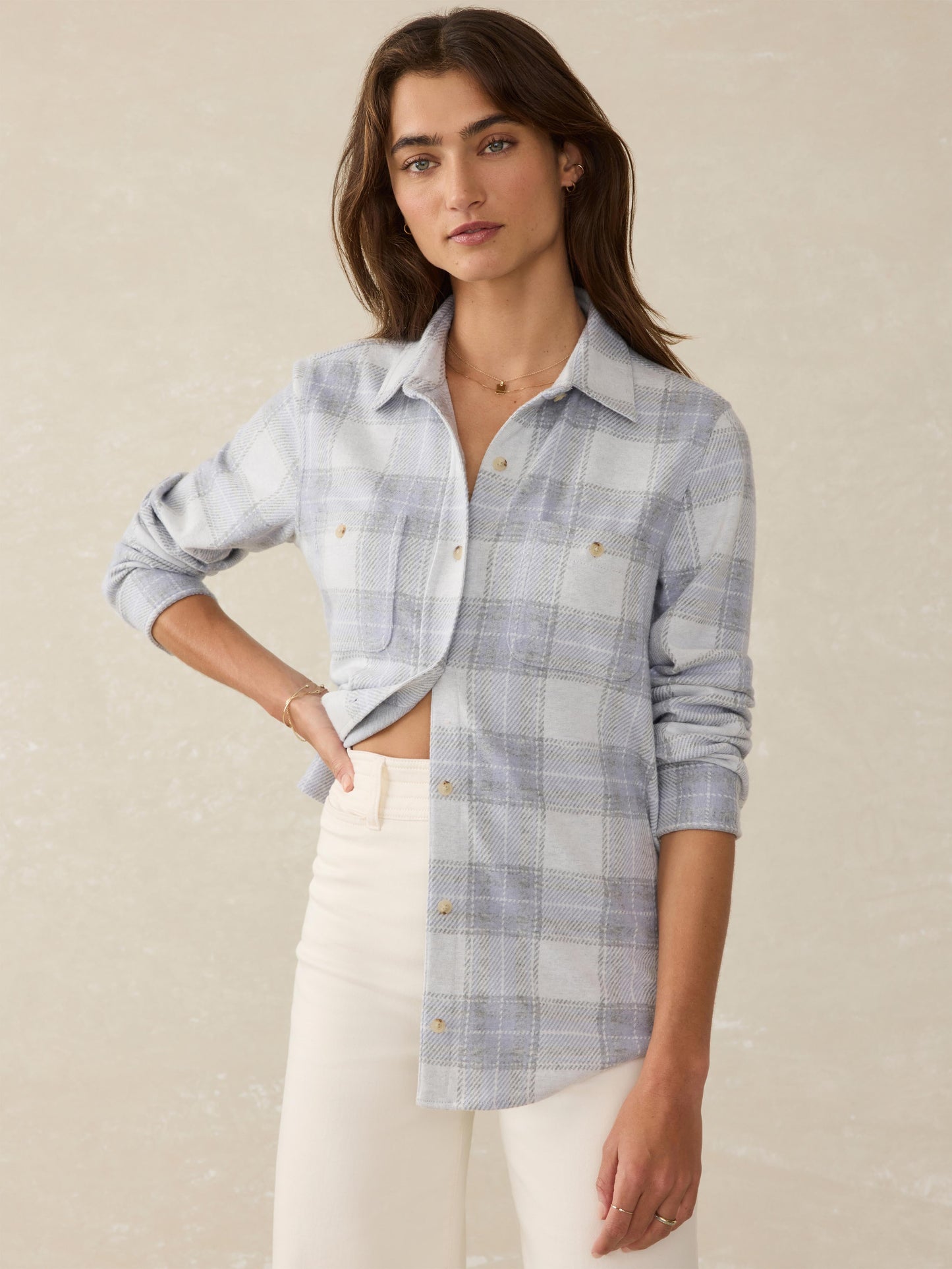 Legend™ Sweater Shirt - Blue Ravine Plaid