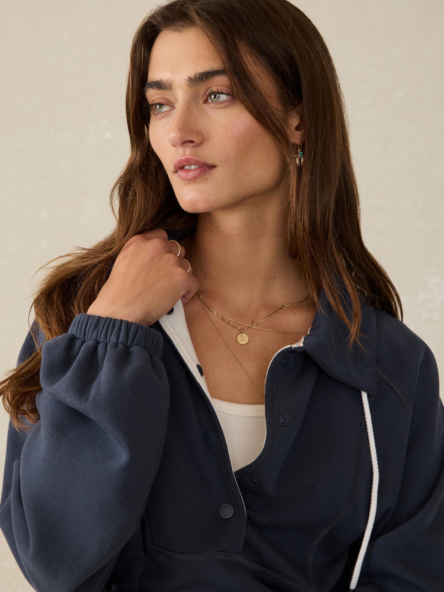 High Standard Fleece Anorak - Blue Nights