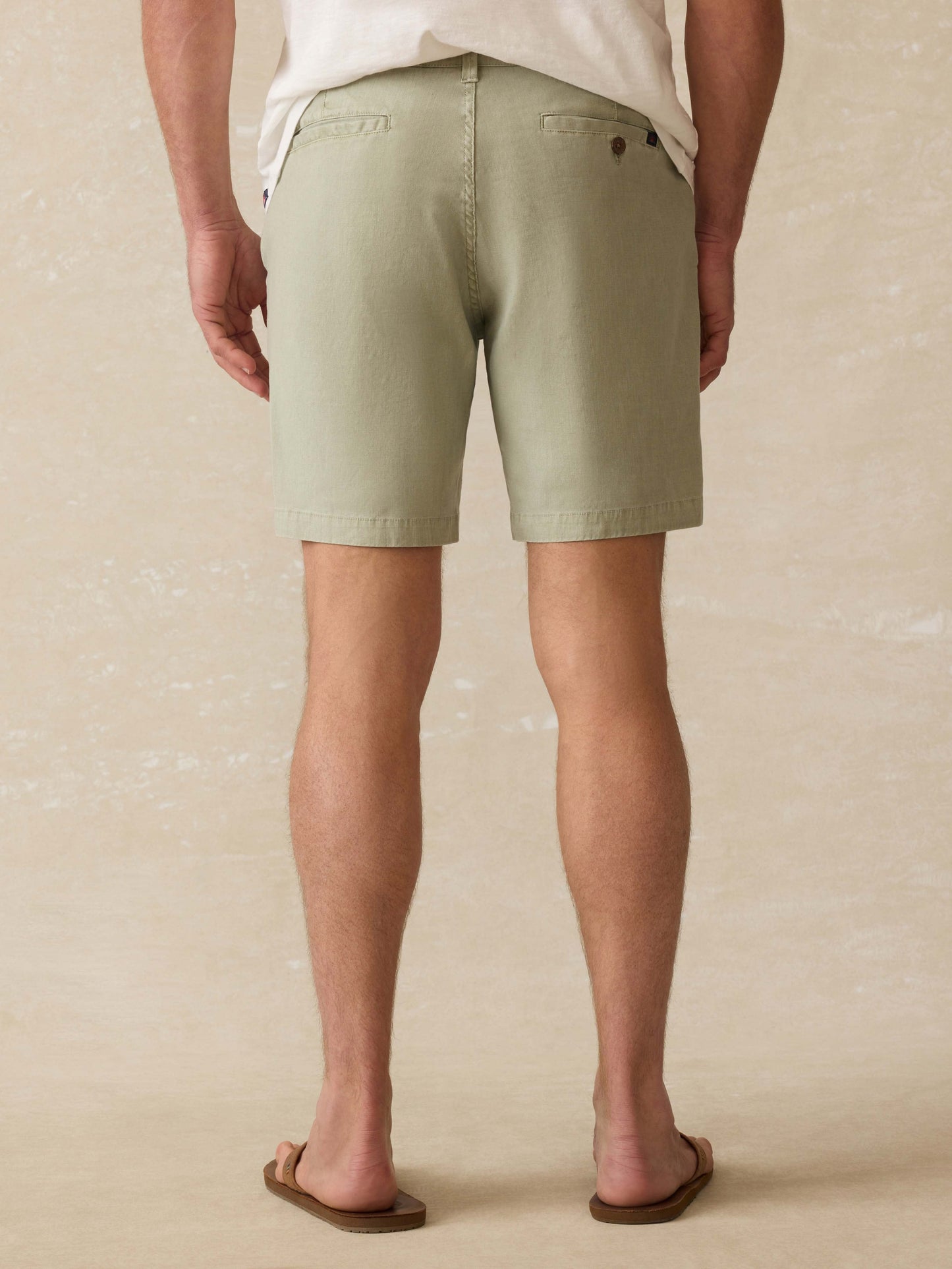 Tradewinds Linen Blend Short - Sage Mist