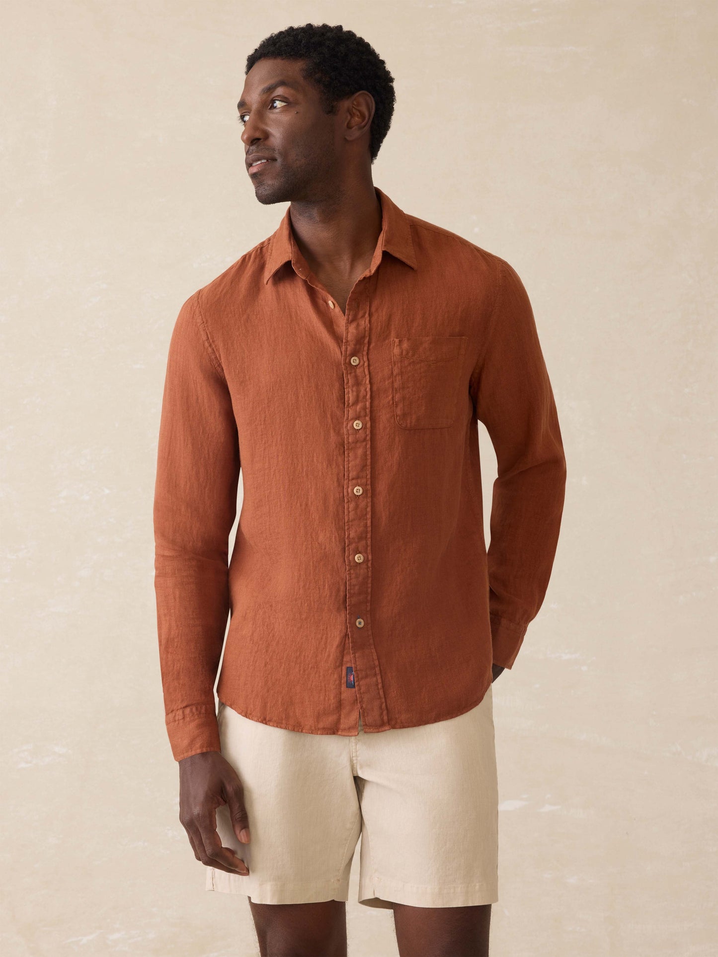 Laguna Linen Shirt - Summer Sienna