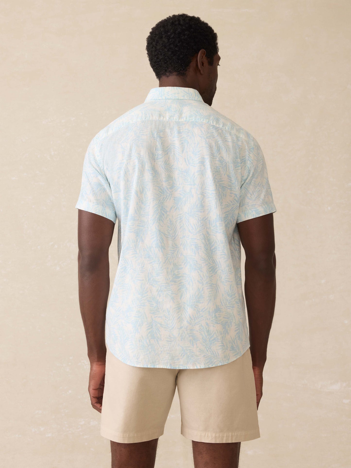 Short-Sleeve Breeze Shirt - Sky Beach Foliage