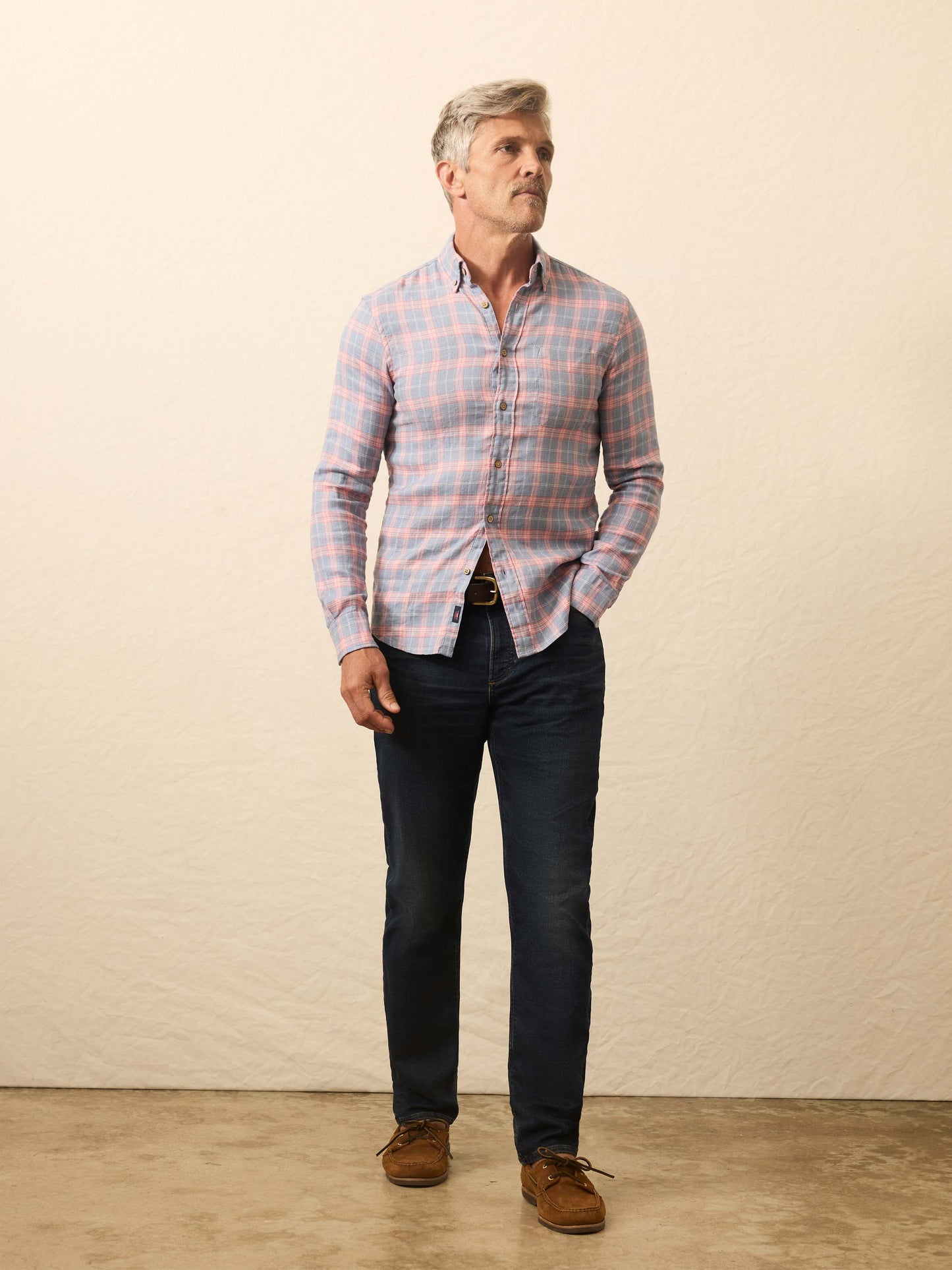 Long-Sleeve Breeze Shirt - Sunrise Sky Plaid