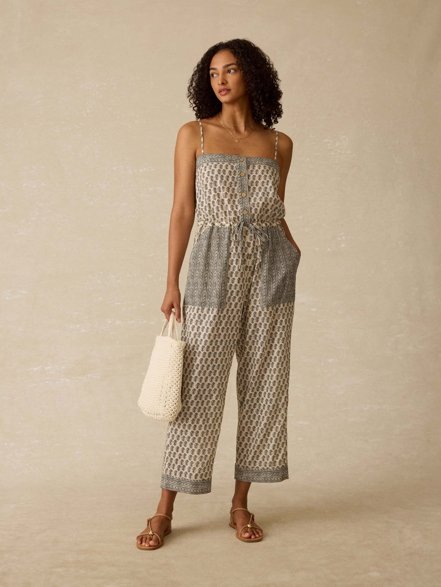 Catalina Jumpsuit - Summer Pearl Blossom
