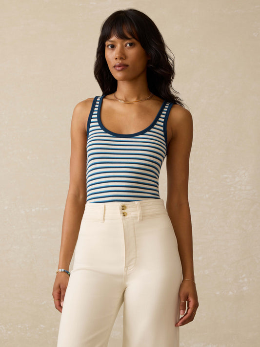 Featherweight Freestyle Tank - Titan Tides Stripe