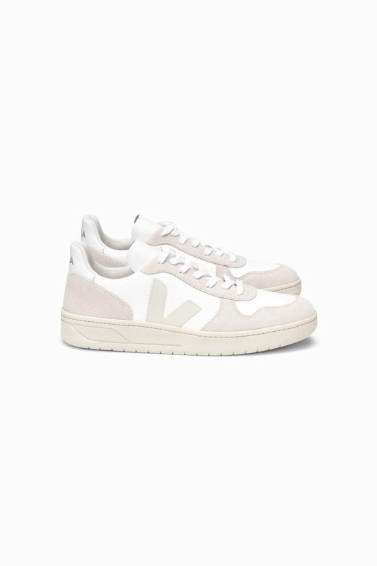 VEJA Women's V-10 - White Natural Pierre