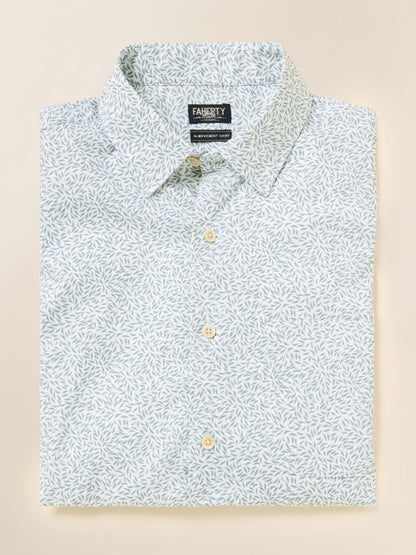 Short-Sleeve Movement™ Monterey Shirt - Sage Grove Foliage