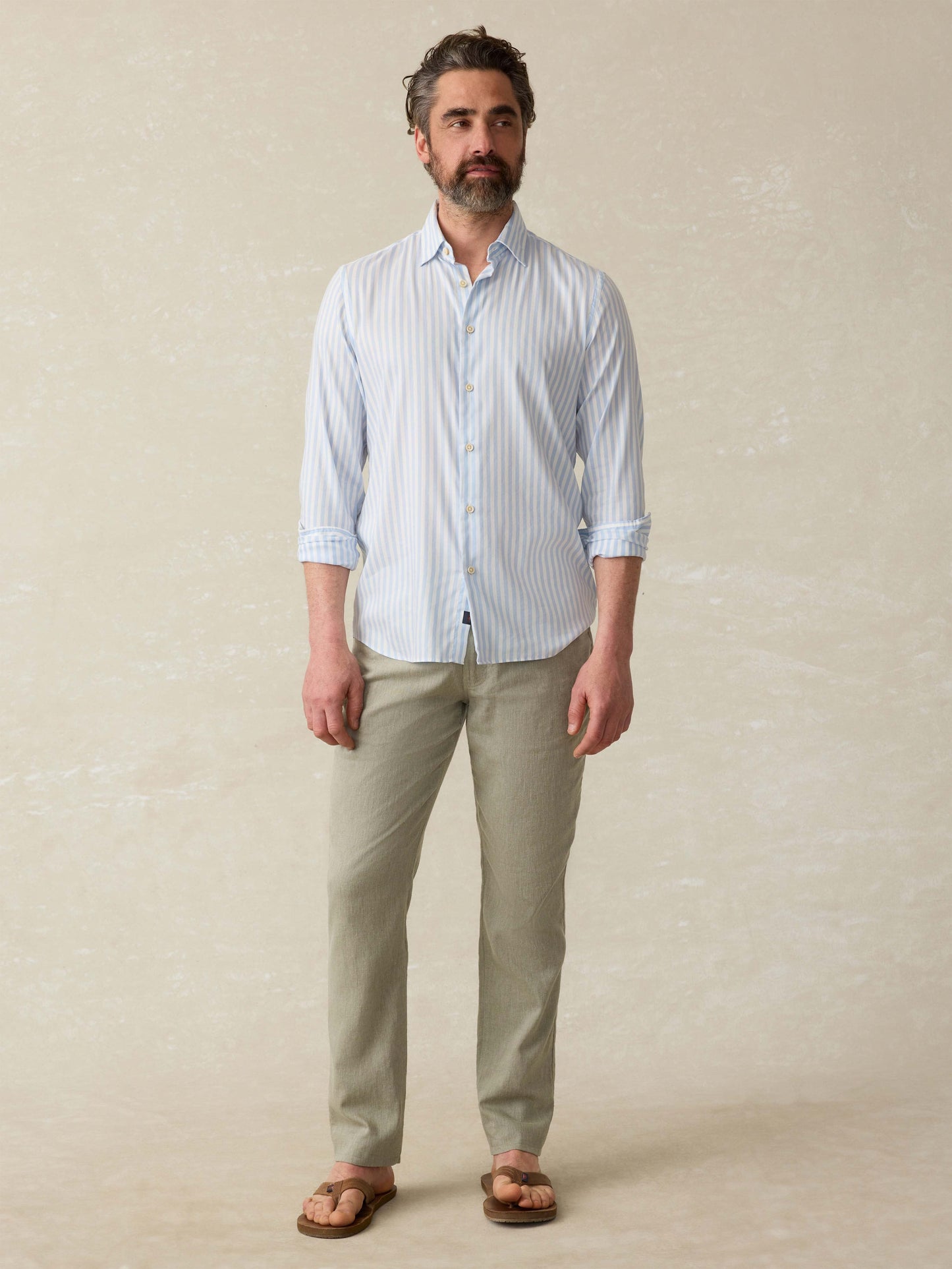 Movement™ Linen 5-Pocket Pant - Sage Cliff