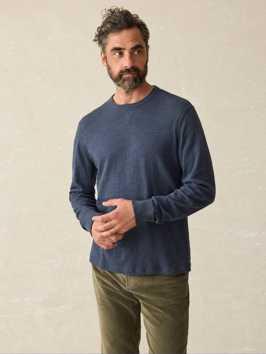 Sunwashed Slub Crew - Blue Nights