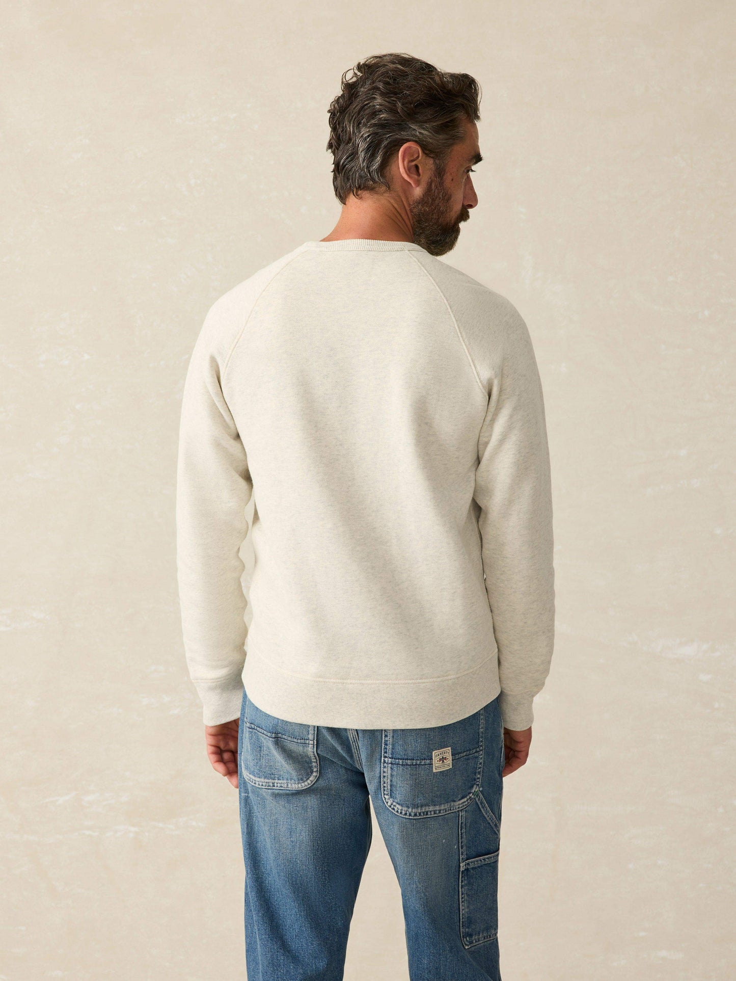 High Standard Fleece Crewneck - Antique Ivory Heather