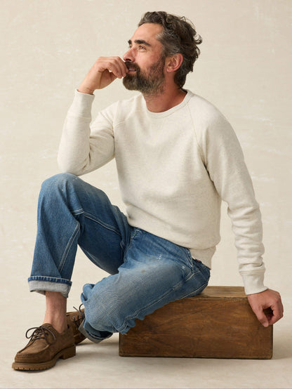 High Standard Fleece Crewneck - Antique Ivory Heather