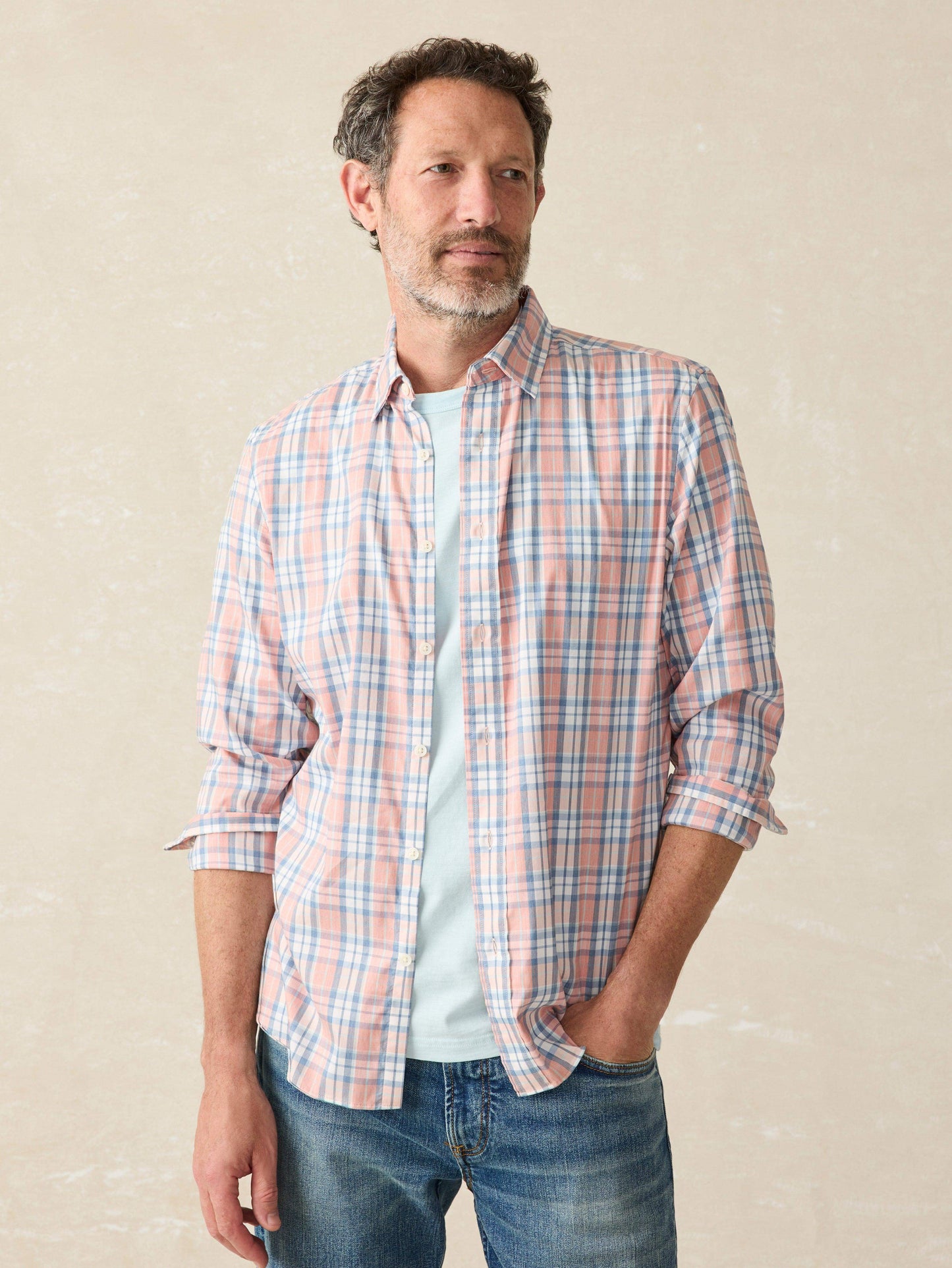 Movement™ Shirt - Ocean Coral Plaid