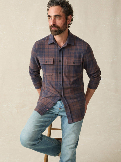 Legend™ Sweater Shirt - Blue Mountain Plaid