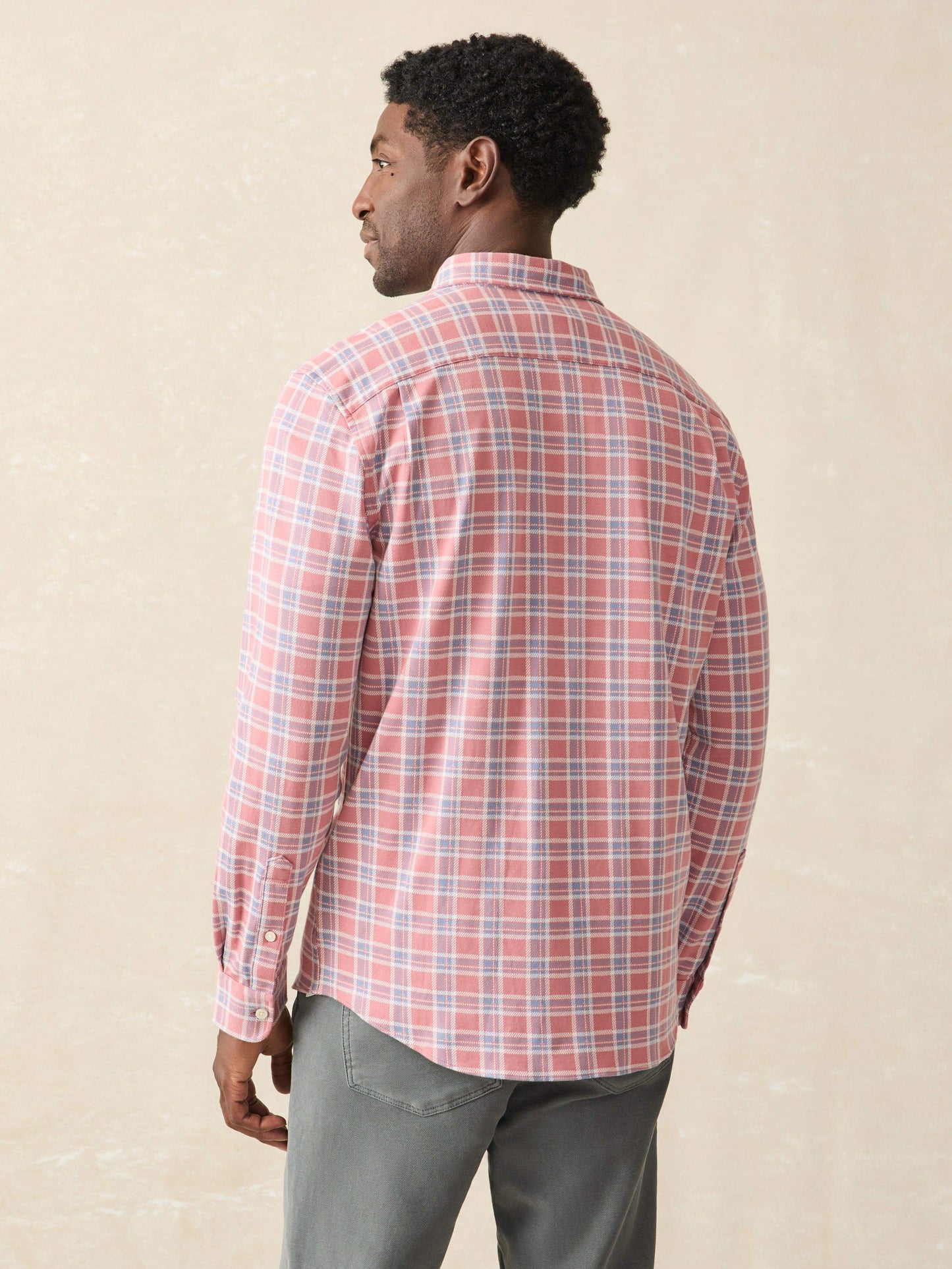 Coastline Knit Shirt - River Rose Plaid