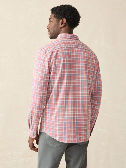 Coastline Knit Shirt - River Rose Plaid