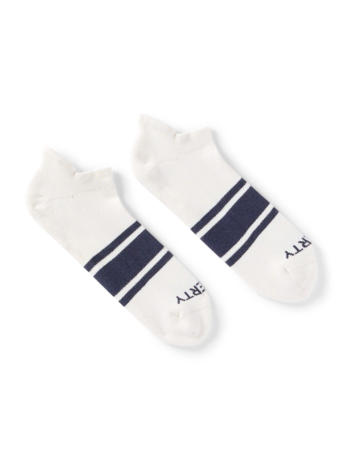 Surf Stripe Ankle Sock - White