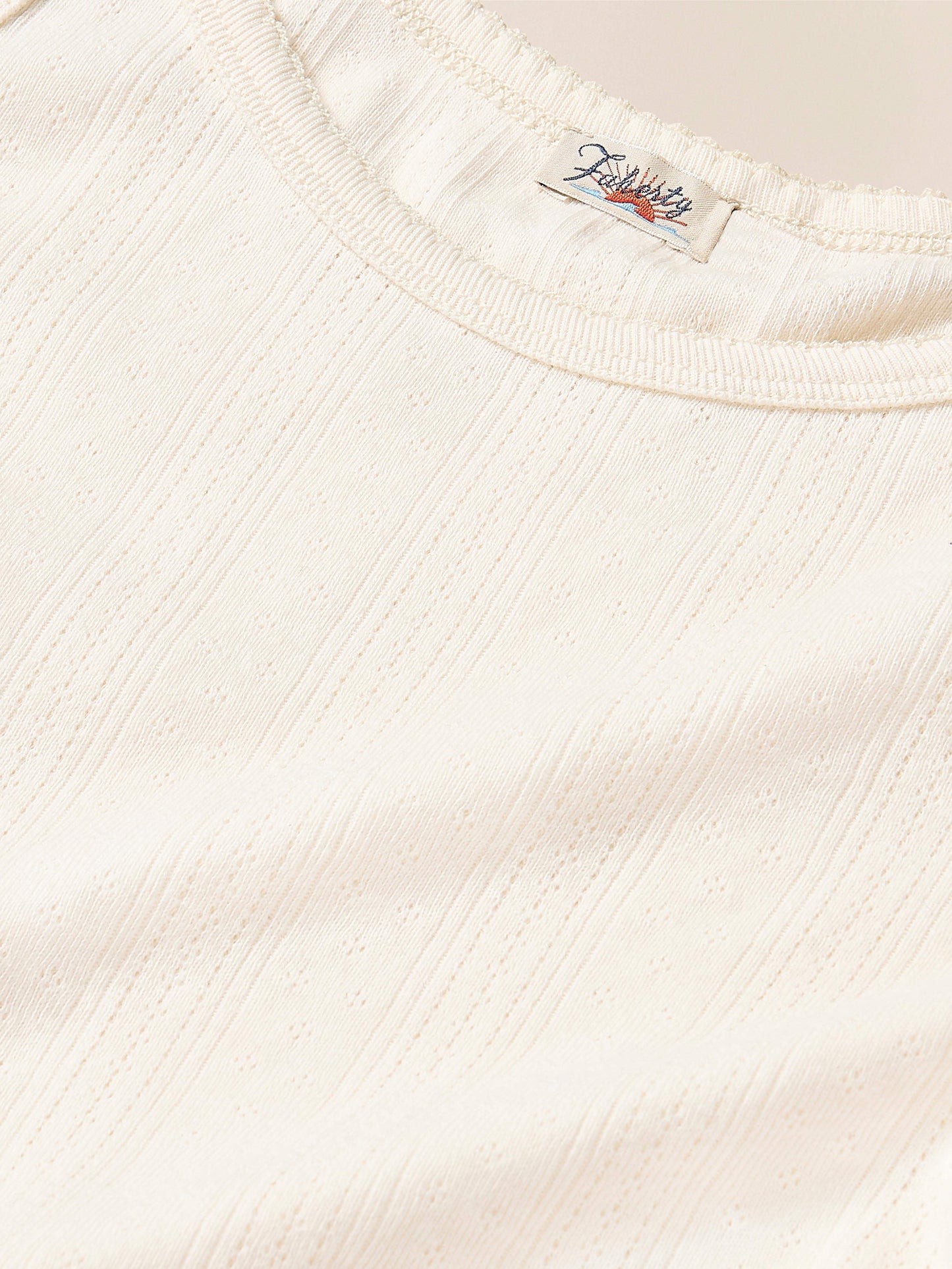 Pacific Pointelle Tank - Egret