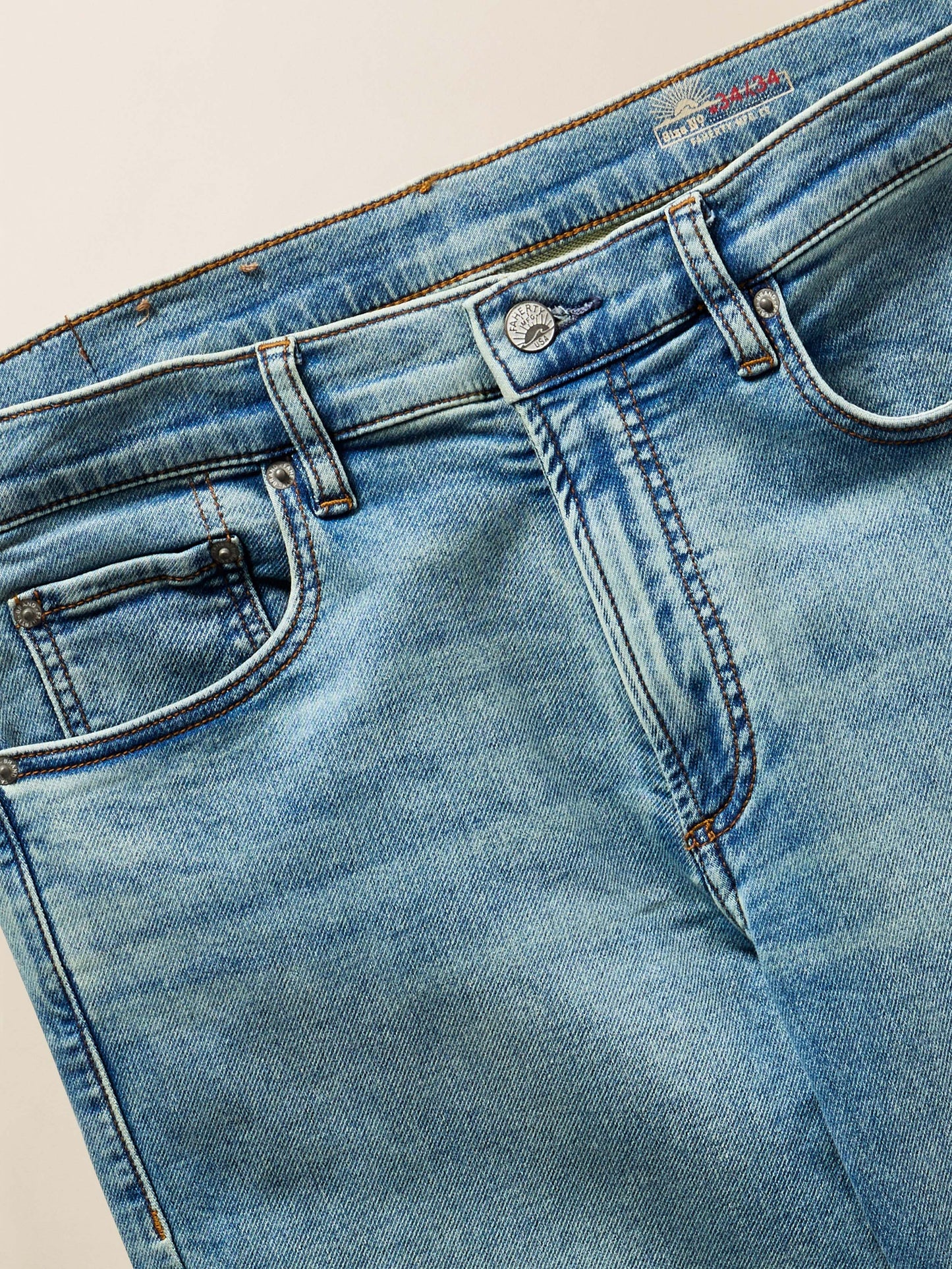 Stretch Terry Indigo 5-Pocket - Eastern Shore Wash