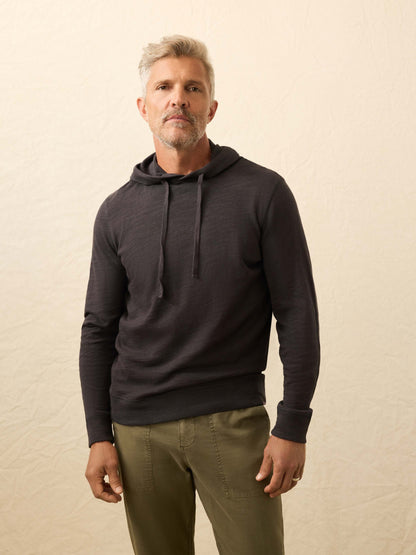 Sunwashed Midweight Organic Hoodie - Ridge Black