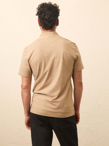 Short-Sleeve Movement™ Pique Polo - Driftwood Island Heather