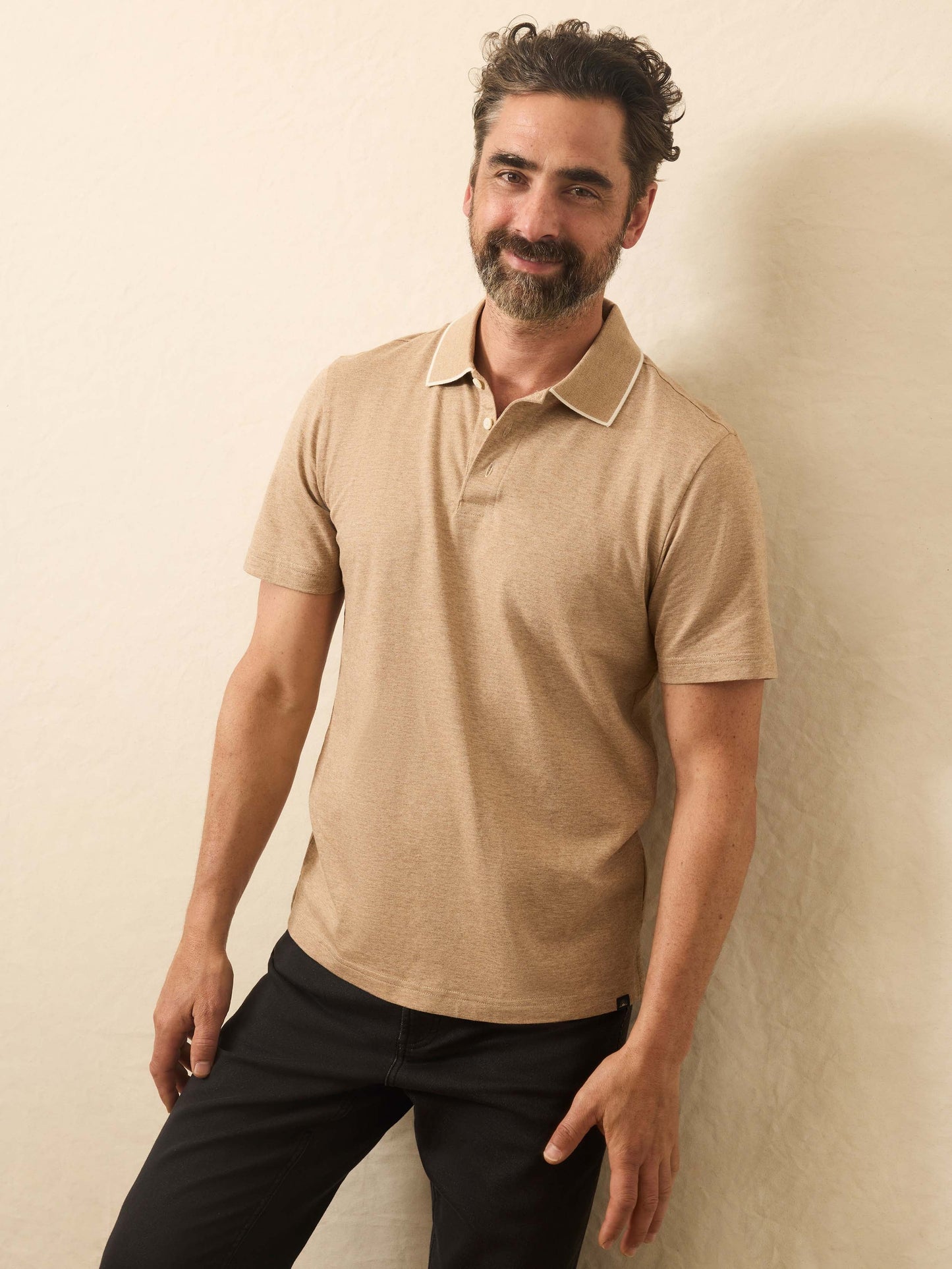 Short-Sleeve Movement™ Pique Polo - Driftwood Island Heather