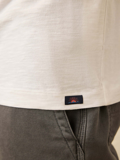 Nazare Sunwashed Pocket Tee - White