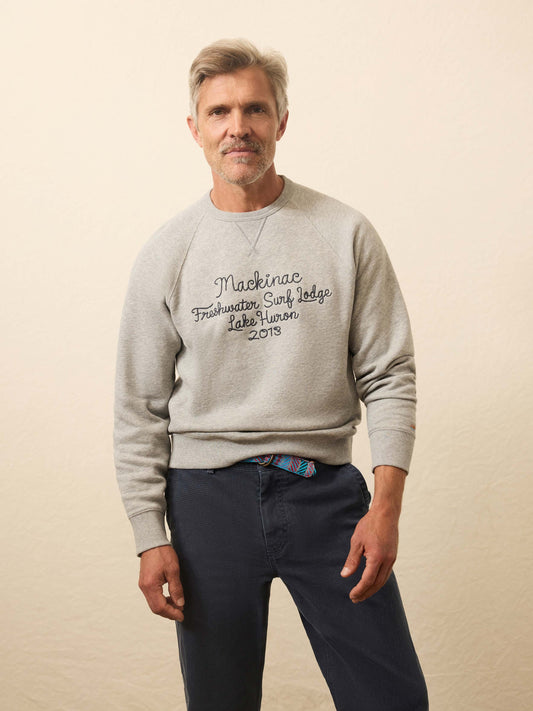 High Standard Fleece Graphic Crewneck - Silver Ash Heather